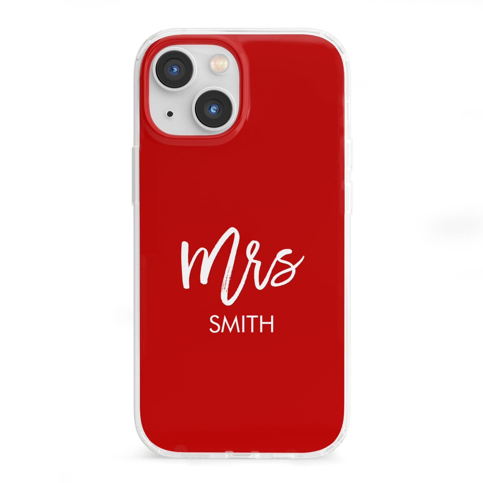 Mrs Custom iPhone 13 Mini Clear Bumper Case