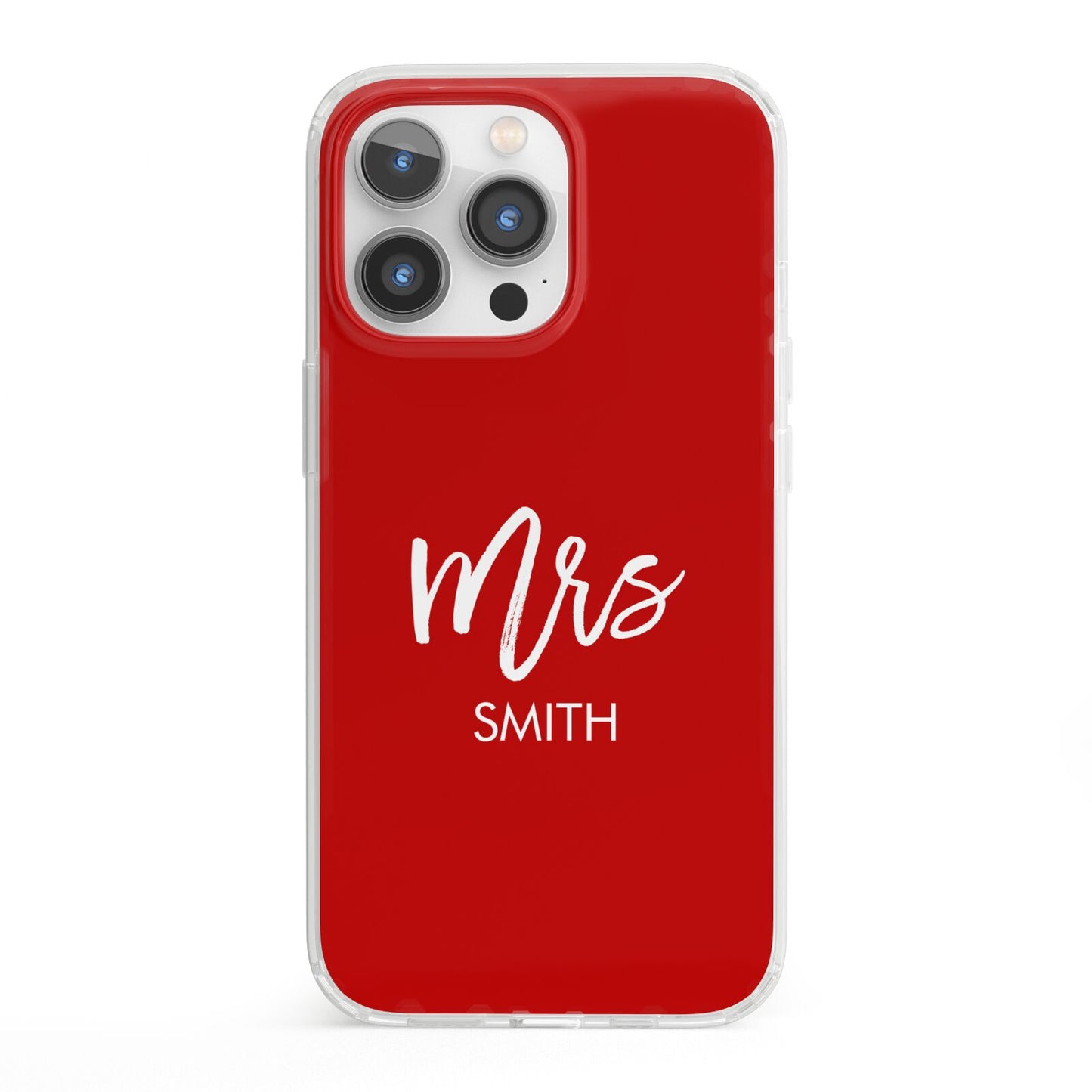 Mrs Custom iPhone 13 Pro Clear Bumper Case