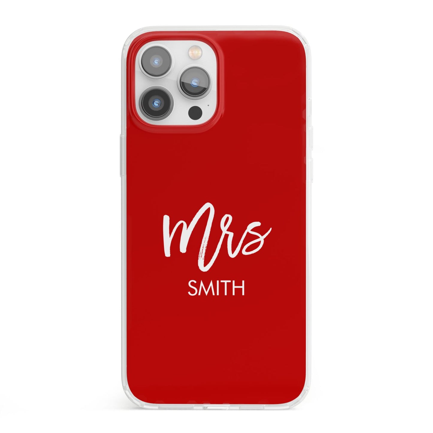 Mrs Custom iPhone 13 Pro Max Clear Bumper Case