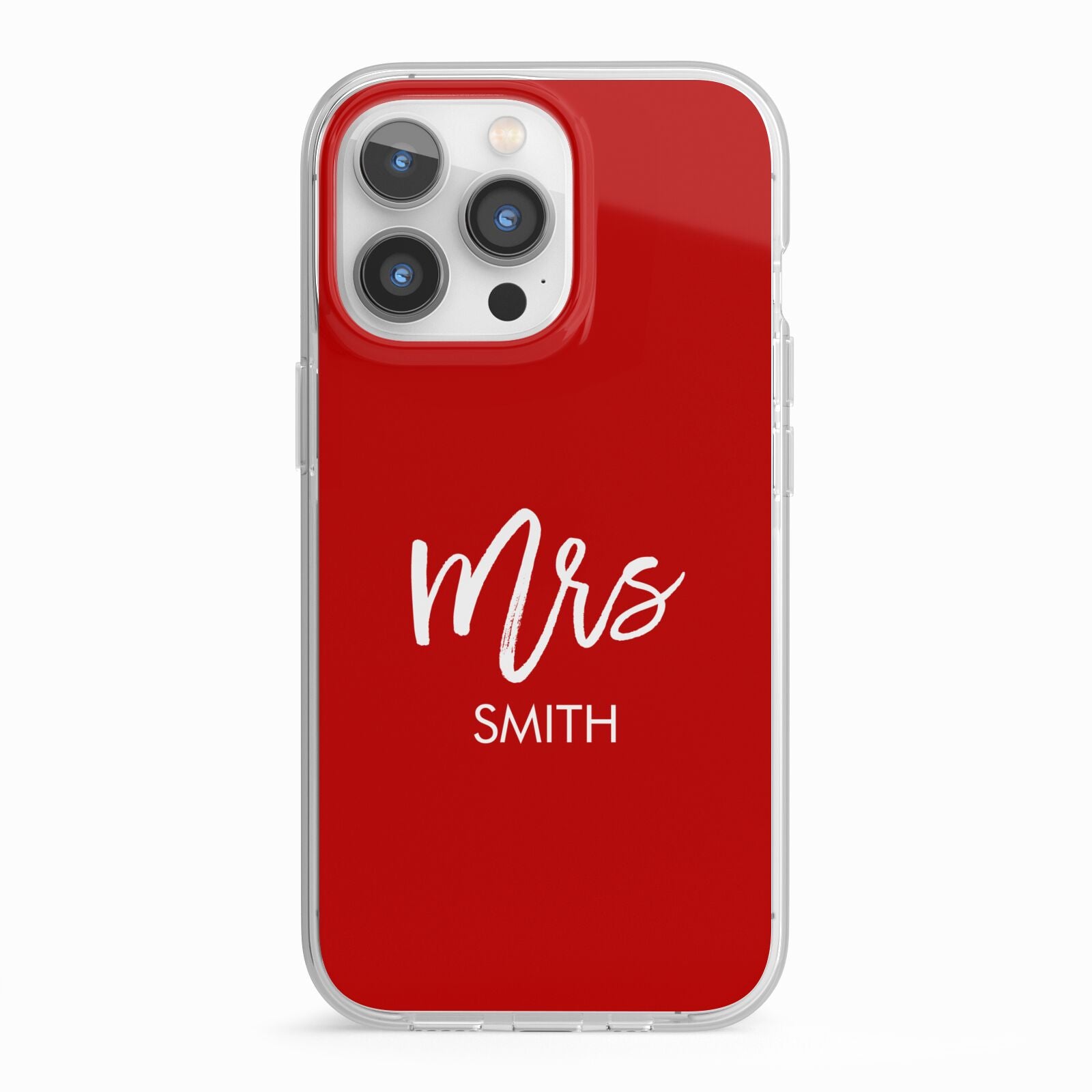 Mrs Custom iPhone 13 Pro TPU Impact Case with White Edges