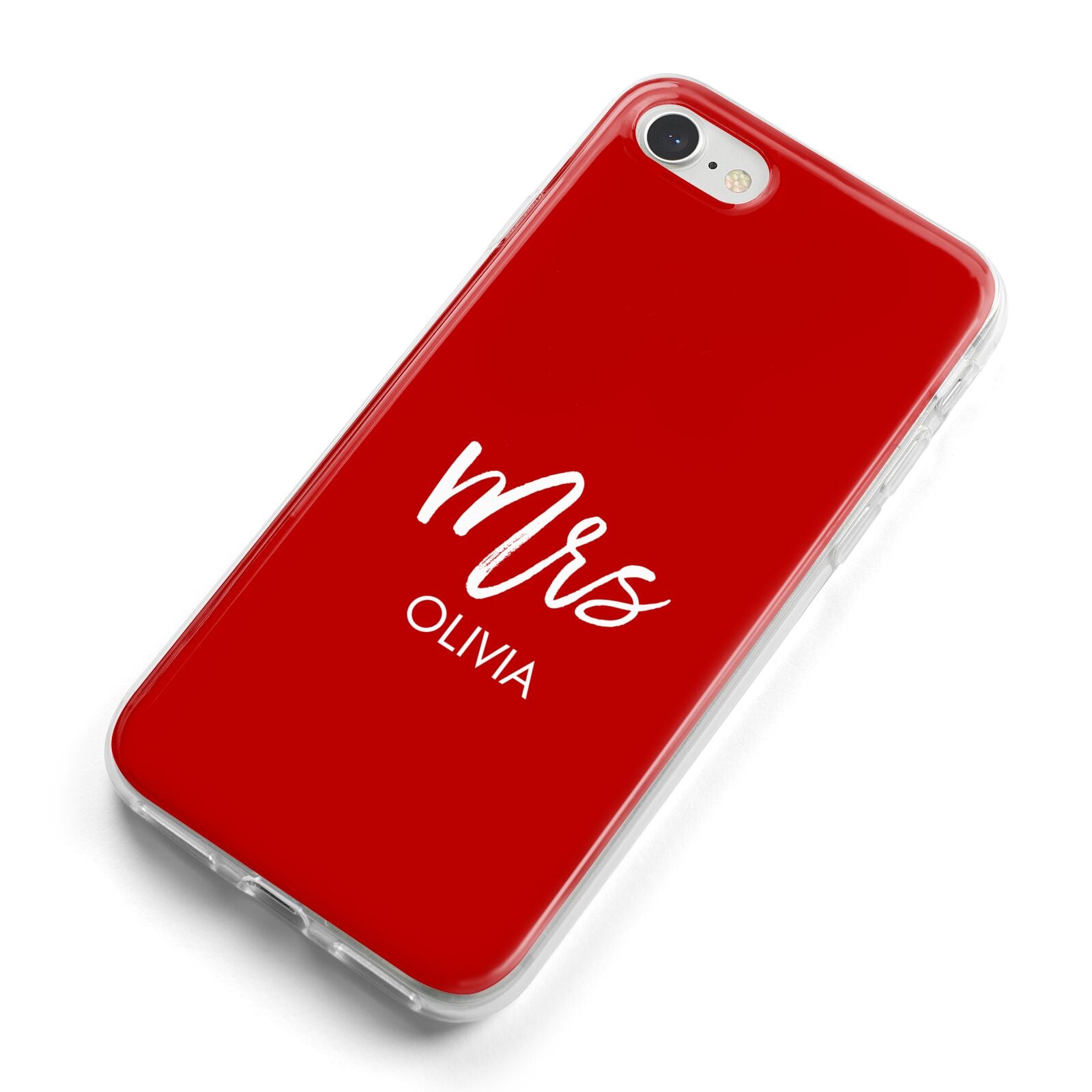 Mrs Custom iPhone 8 Bumper Case on Silver iPhone Alternative Image