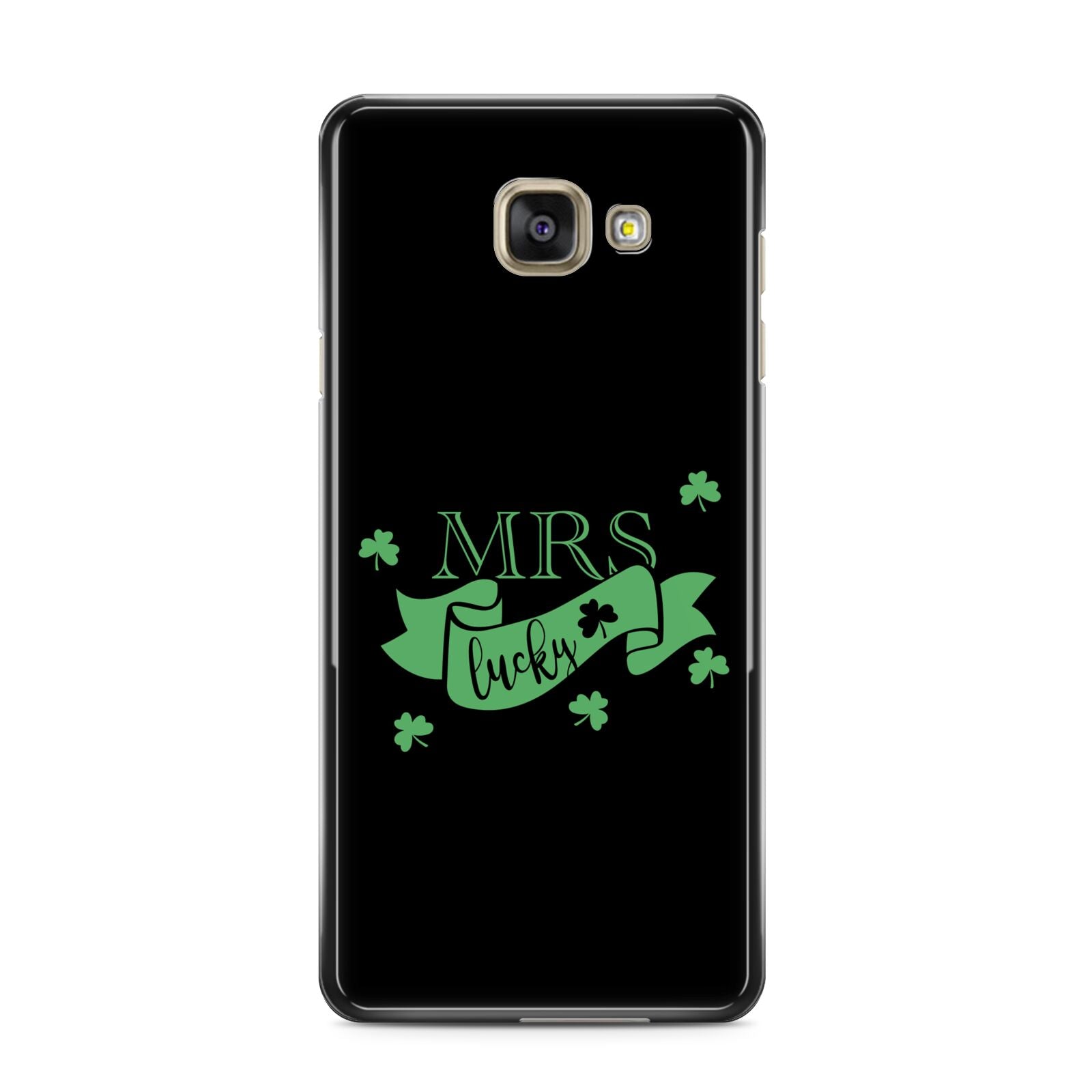 Mrs Lucky Samsung Galaxy A3 2016 Case on gold phone