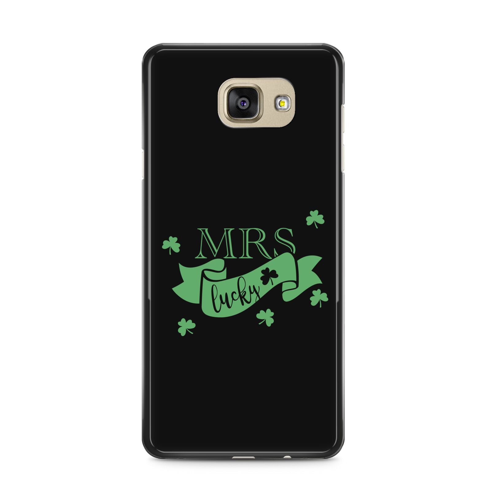 Mrs Lucky Samsung Galaxy A5 2016 Case on gold phone