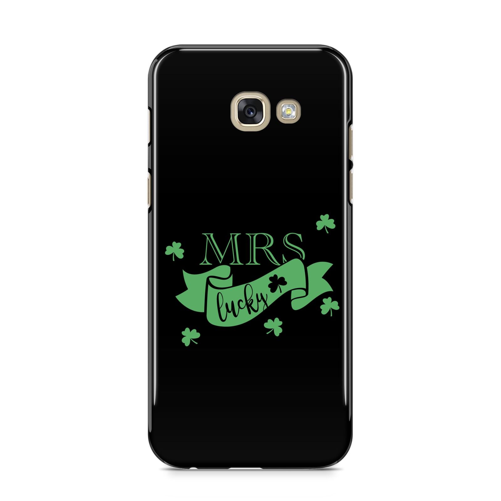 Mrs Lucky Samsung Galaxy A5 2017 Case on gold phone