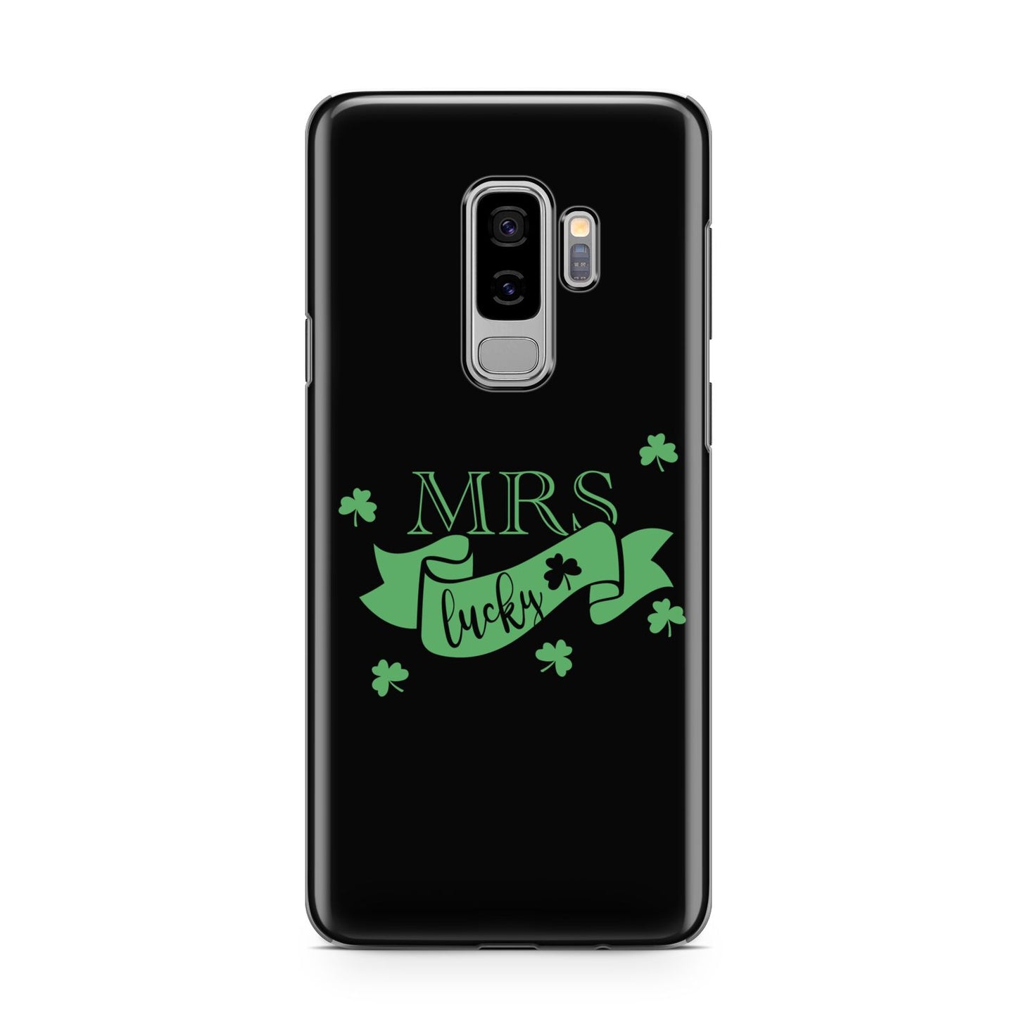 Mrs Lucky Samsung Galaxy S9 Plus Case on Silver phone