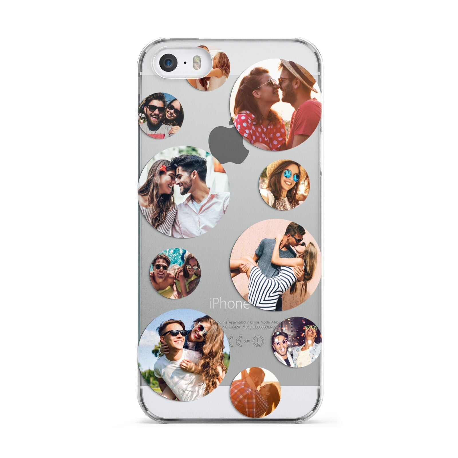 Multi Circular Photo Collage Upload Apple iPhone 5 Case