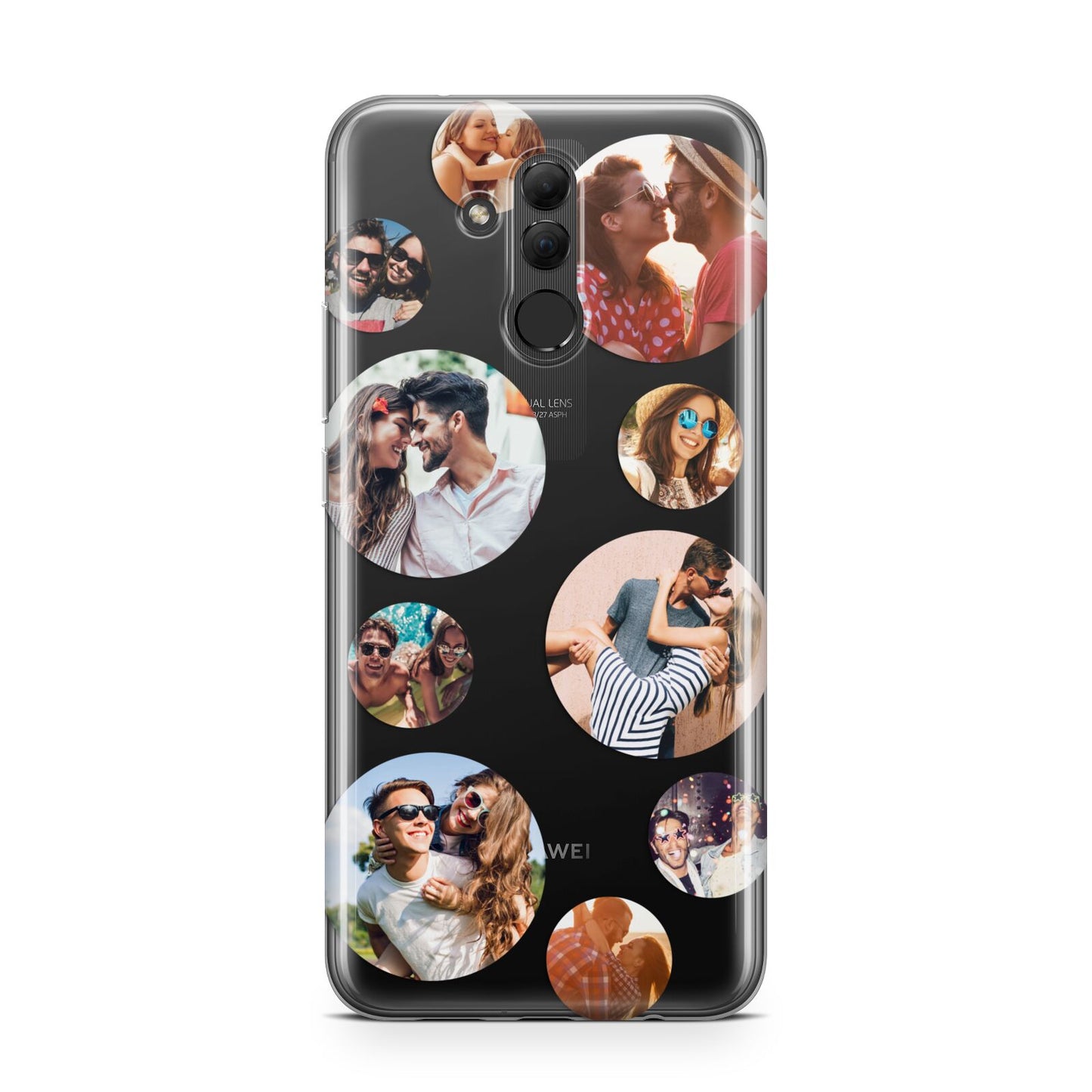 Multi Circular Photo Collage Upload Huawei Mate 20 Lite