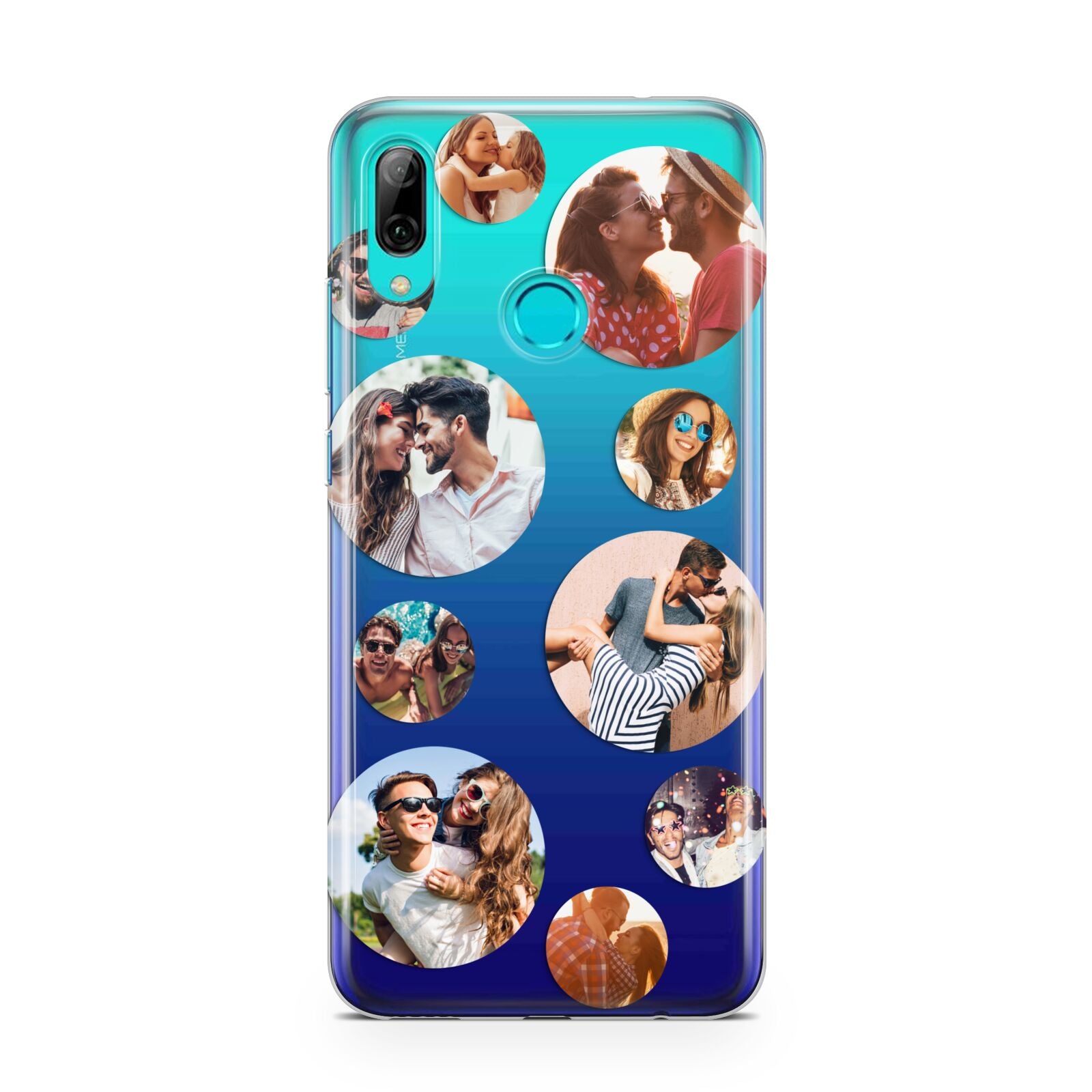 Multi Circular Photo Collage Upload Huawei P Smart 2019 Case