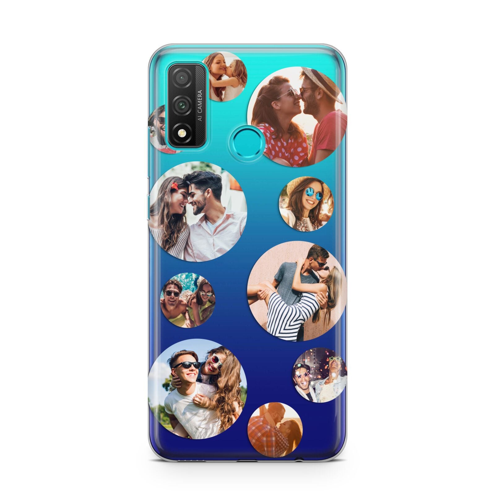 Multi Circular Photo Collage Upload Huawei P Smart 2020