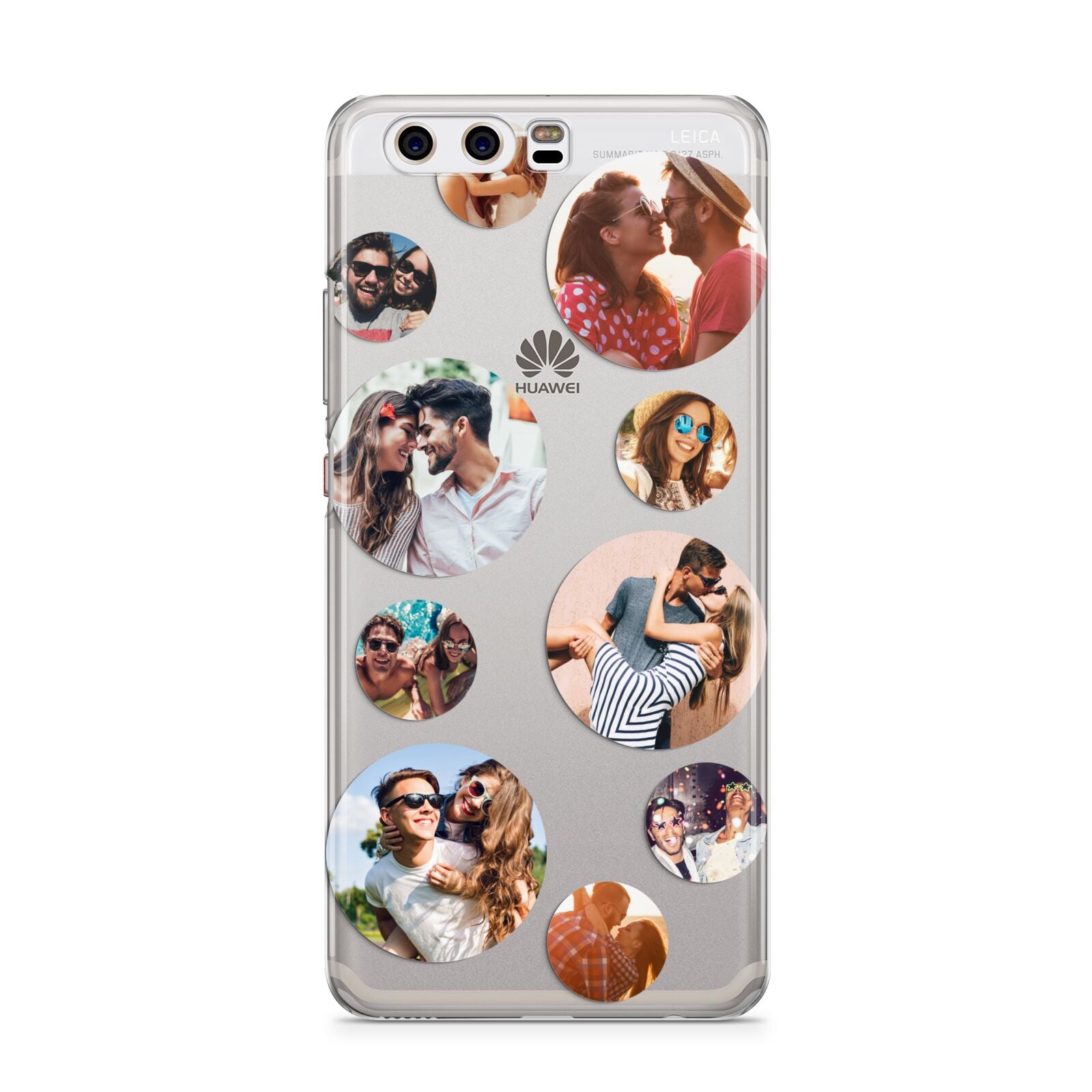 Multi Circular Photo Collage Upload Huawei P10 Phone Case