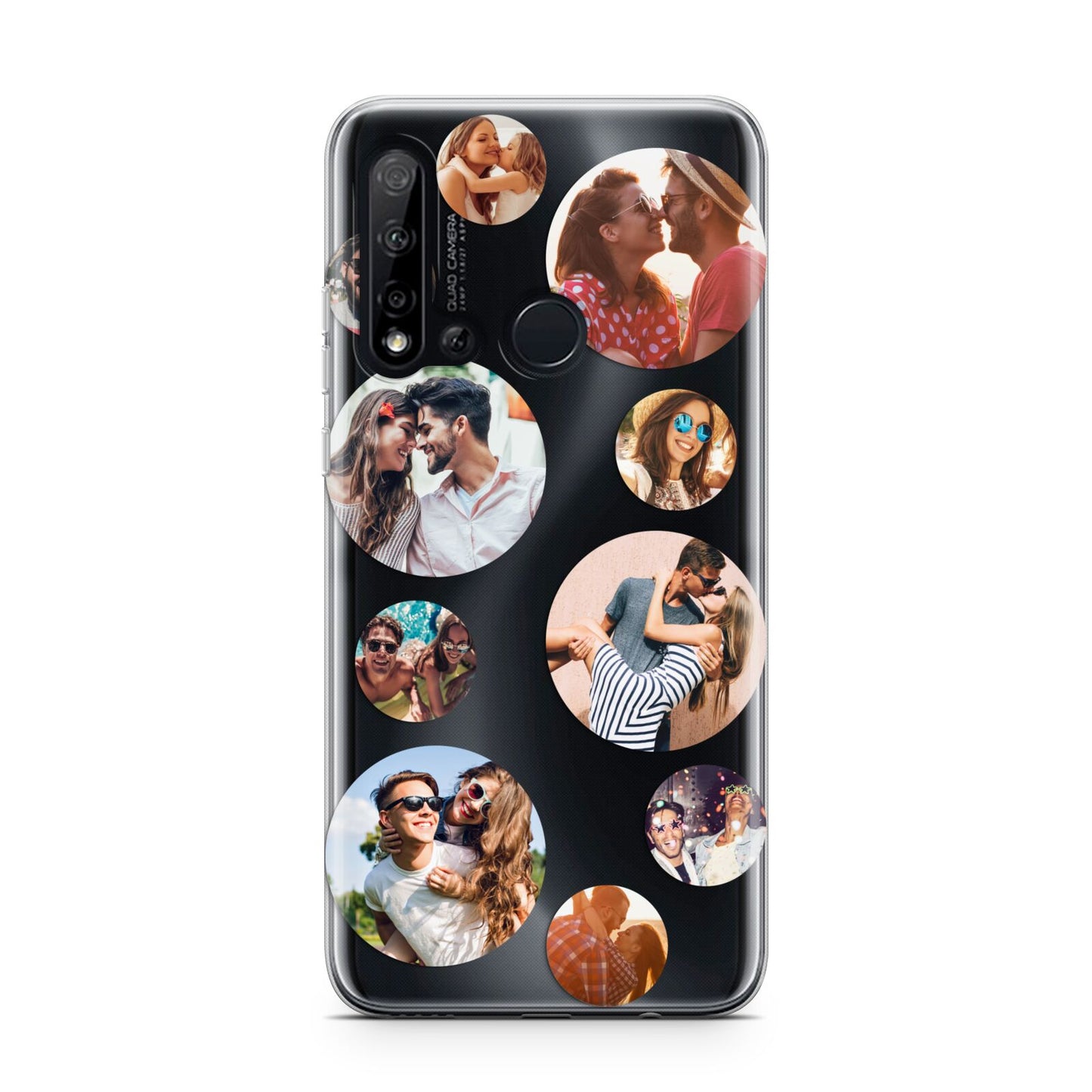 Multi Circular Photo Collage Upload Huawei P20 Lite 5G Phone Case