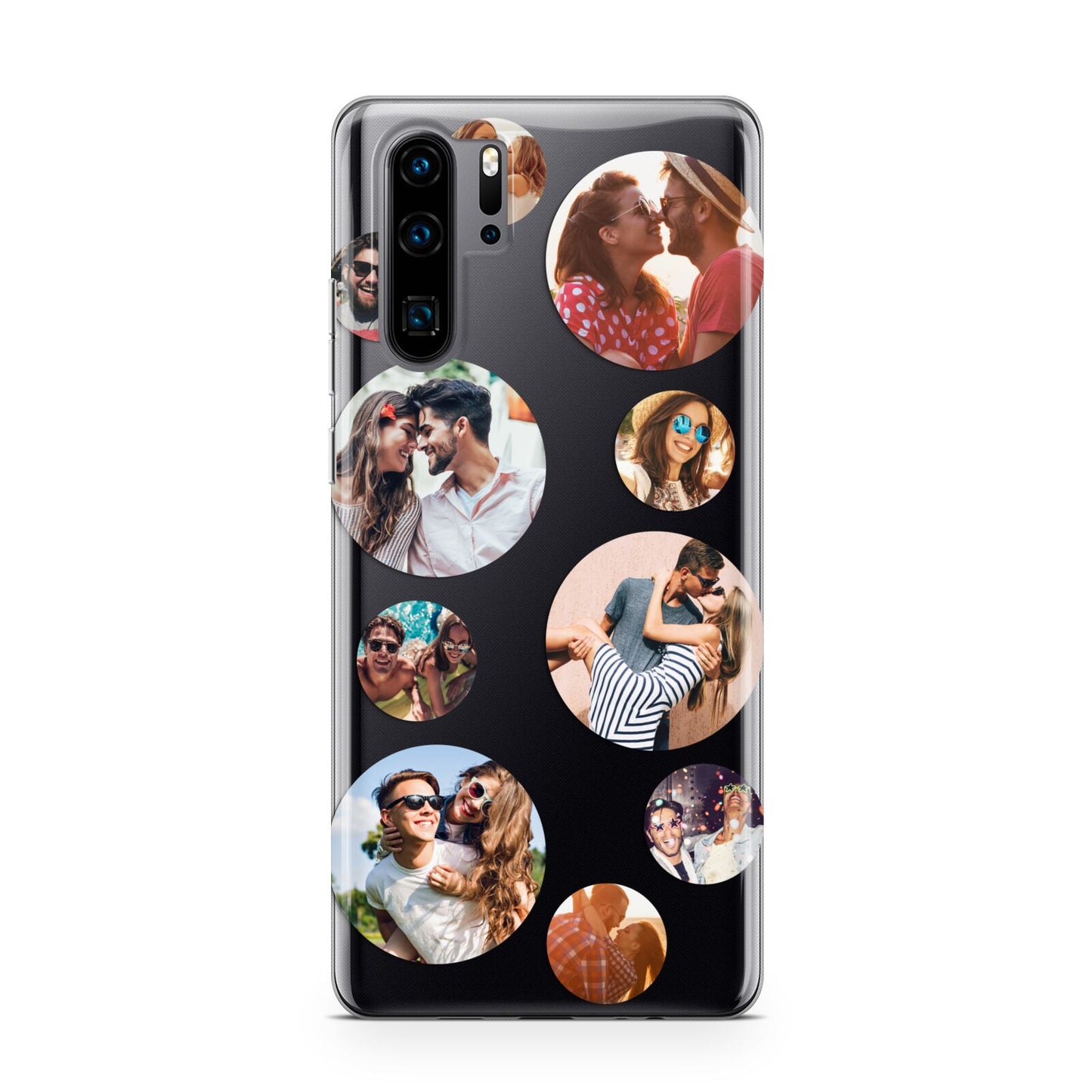 Multi Circular Photo Collage Upload Huawei P30 Pro Phone Case