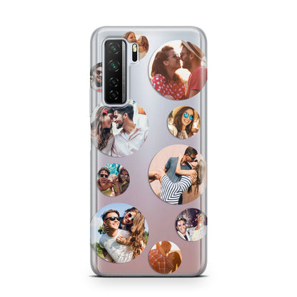 Multi Circular Photo Collage Upload Huawei P40 Lite 5G Phone Case