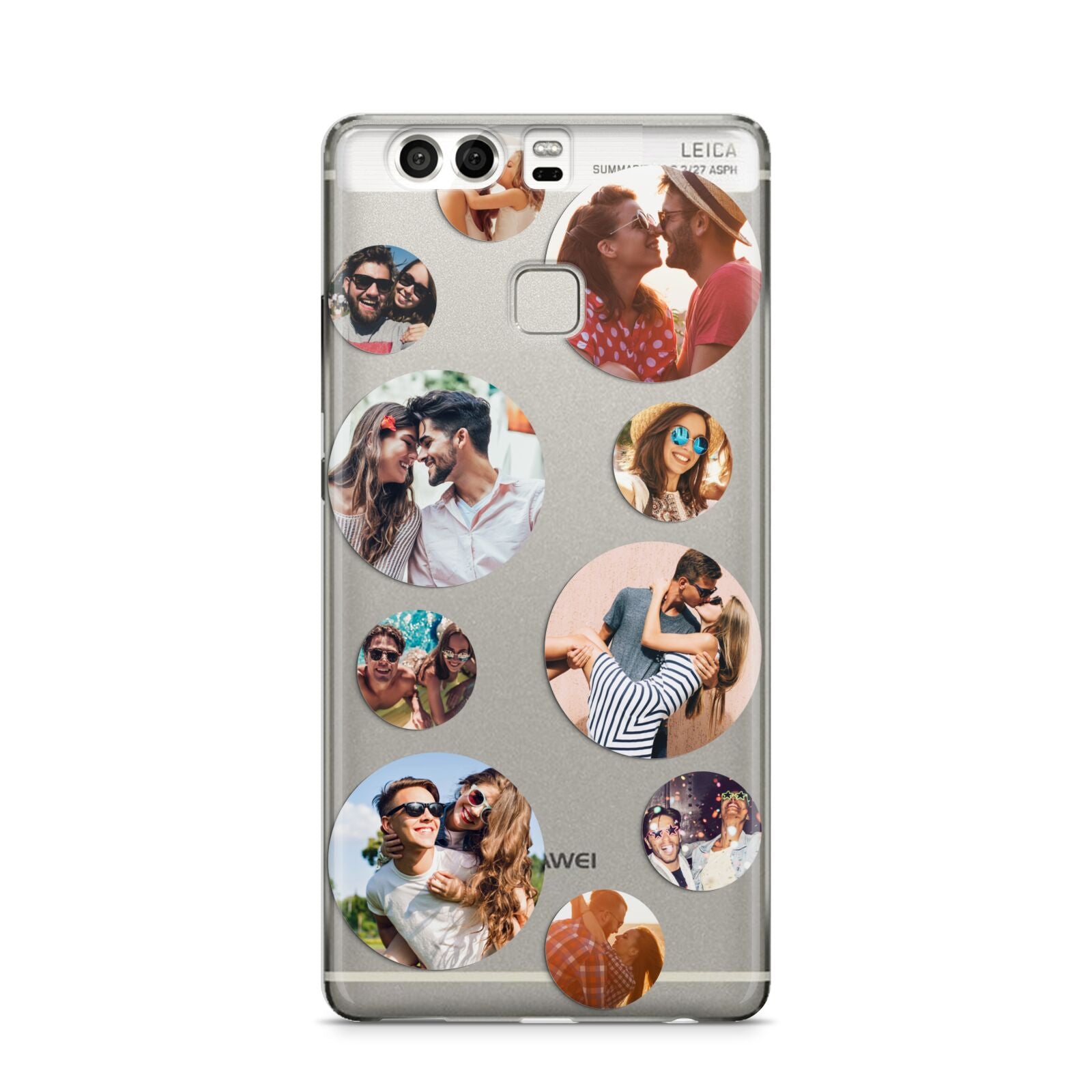 Multi Circular Photo Collage Upload Huawei P9 Case