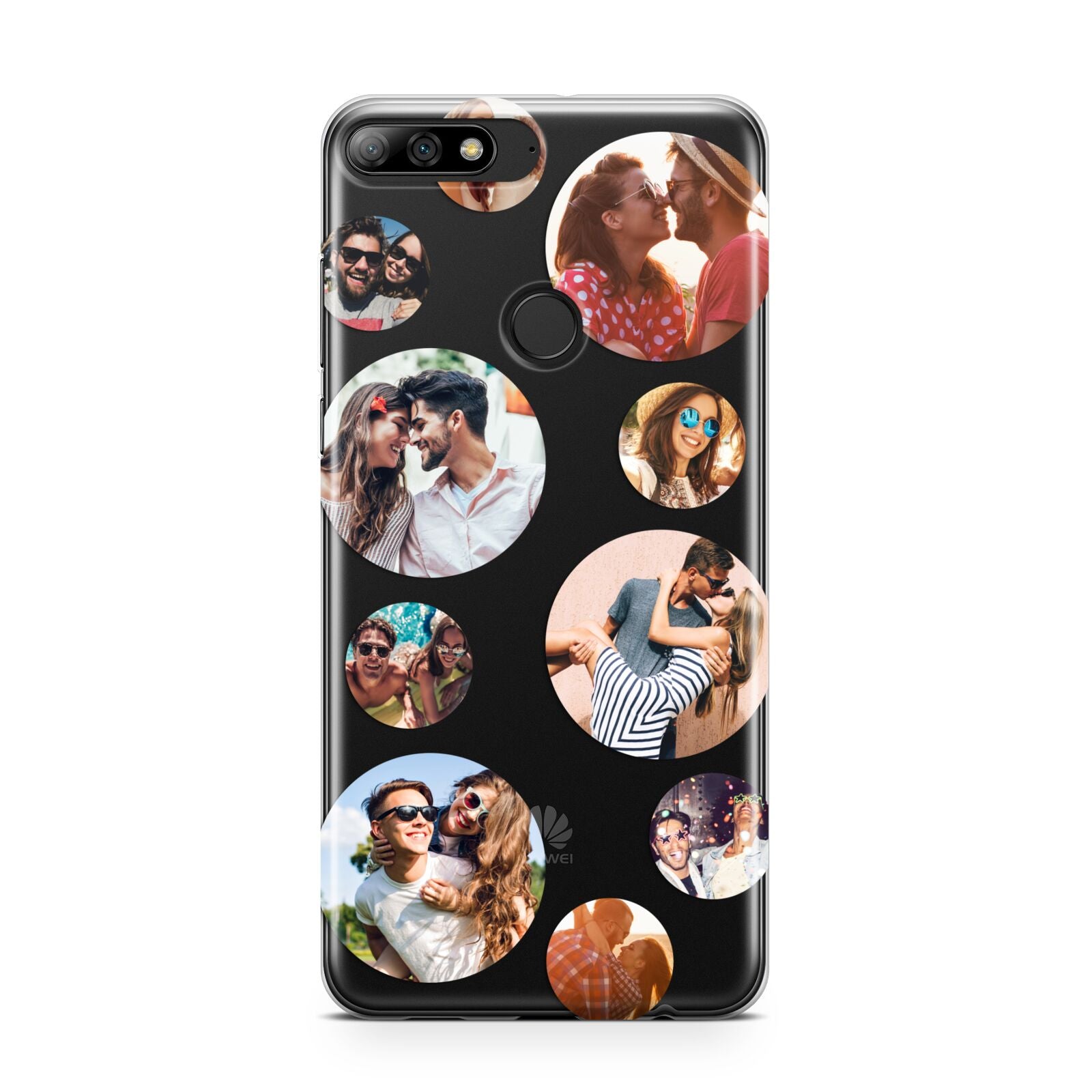 Multi Circular Photo Collage Upload Huawei Y7 2018