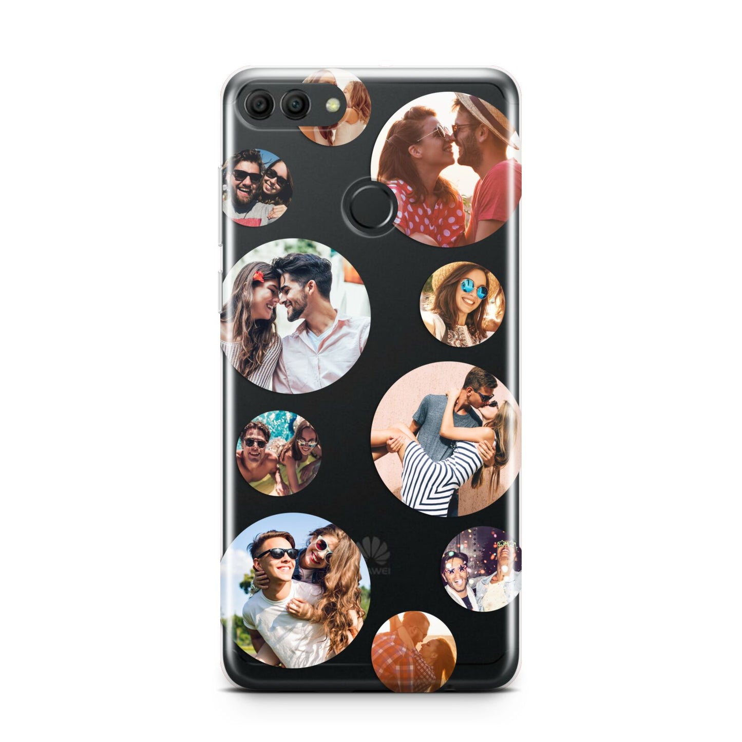 Multi Circular Photo Collage Upload Huawei Y9 2018