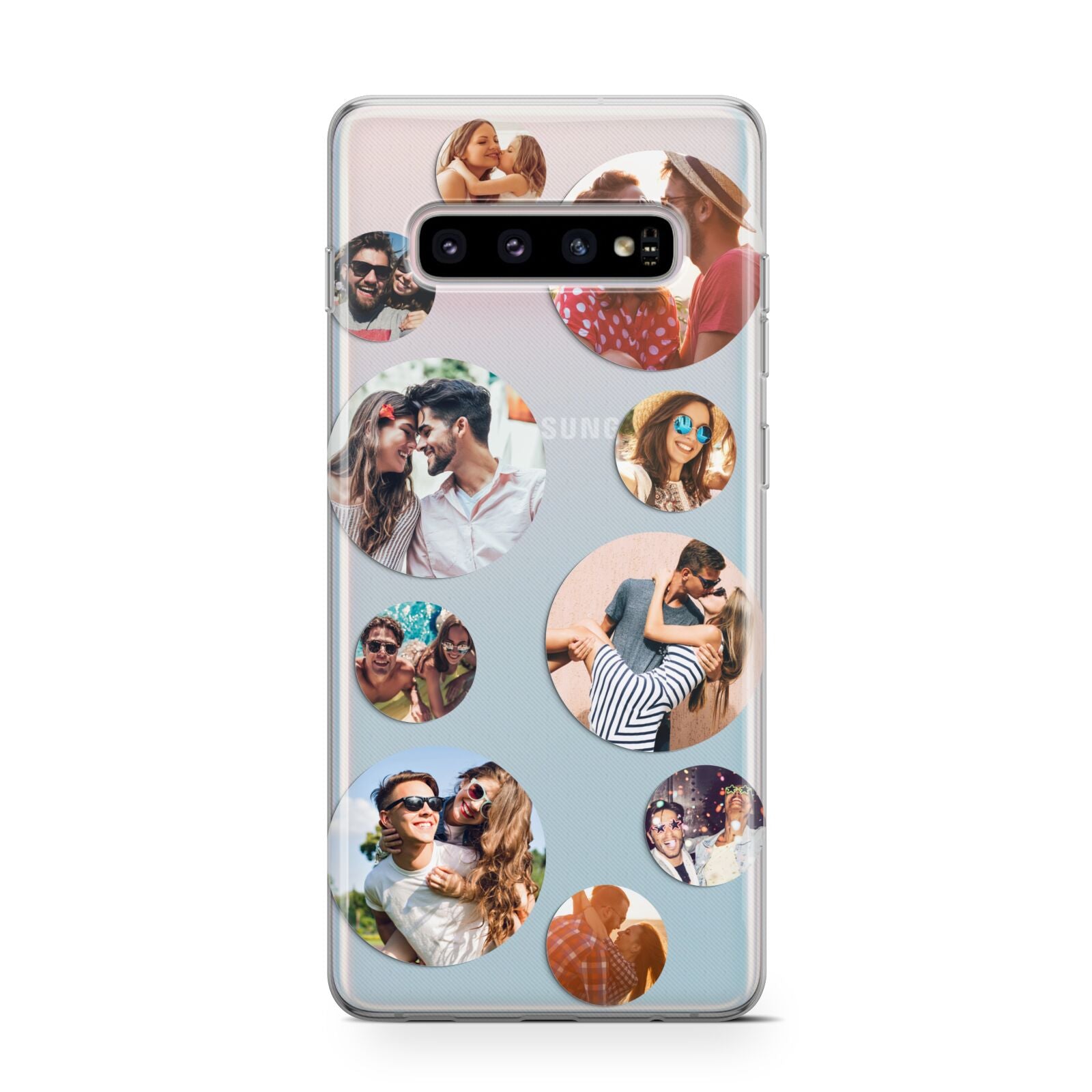 Multi Circular Photo Collage Upload Protective Samsung Galaxy Case