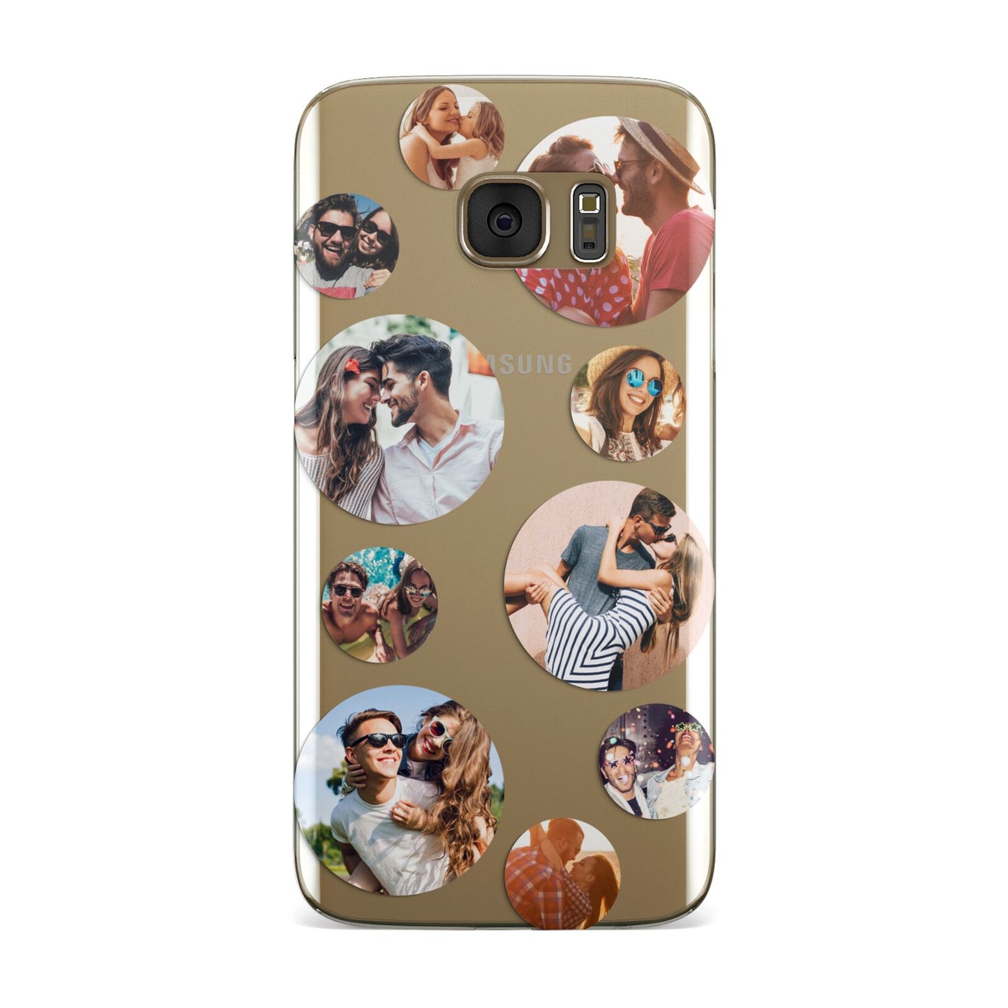 Multi Circular Photo Collage Upload Samsung Galaxy Case