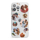 Multi Circular Photo Collage Upload iPhone 13 Pro Max Clear Bumper Case