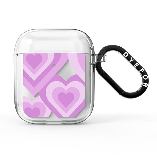 Multi Heart AirPods Clear Case