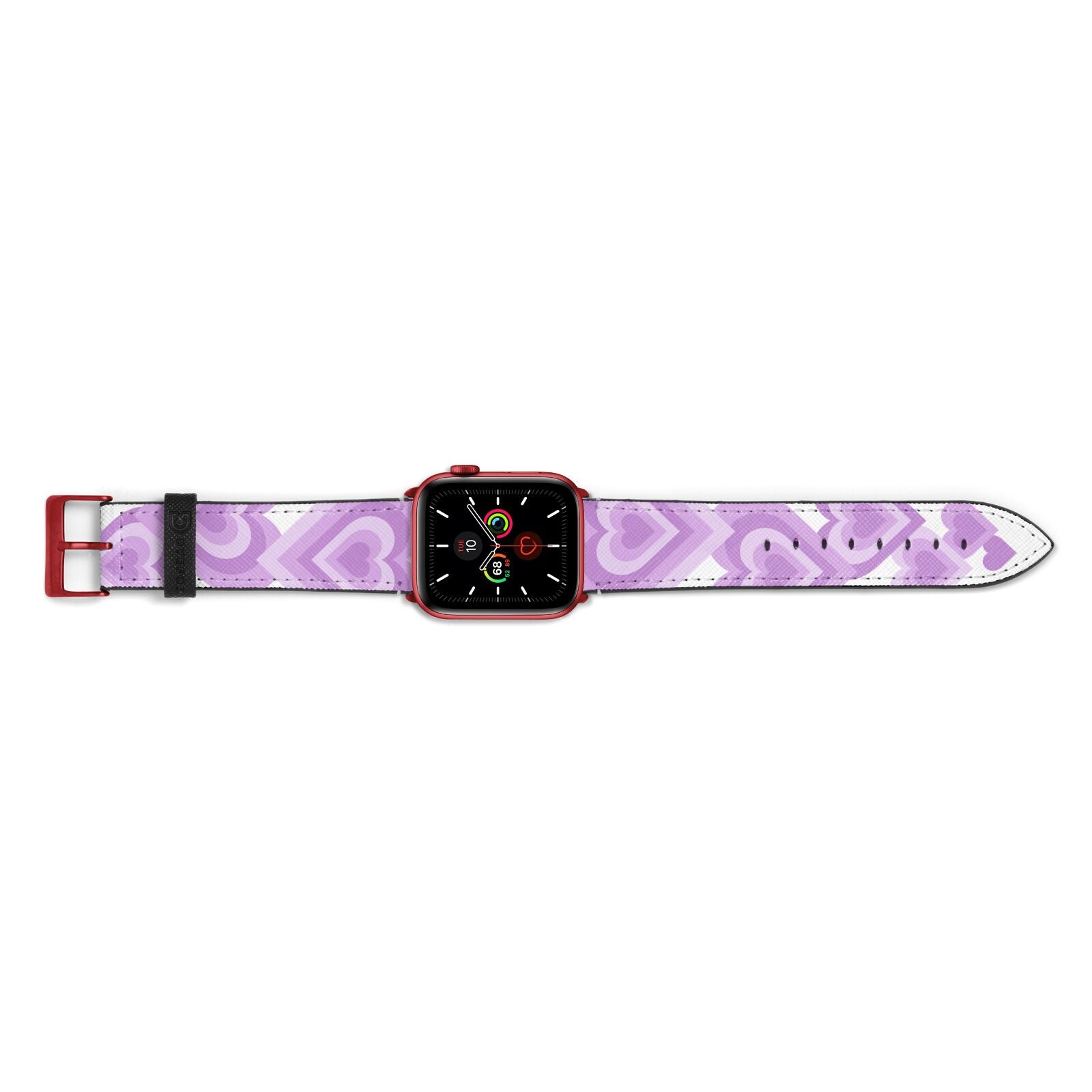 Multi Heart Apple Watch Strap Landscape Image Red Hardware