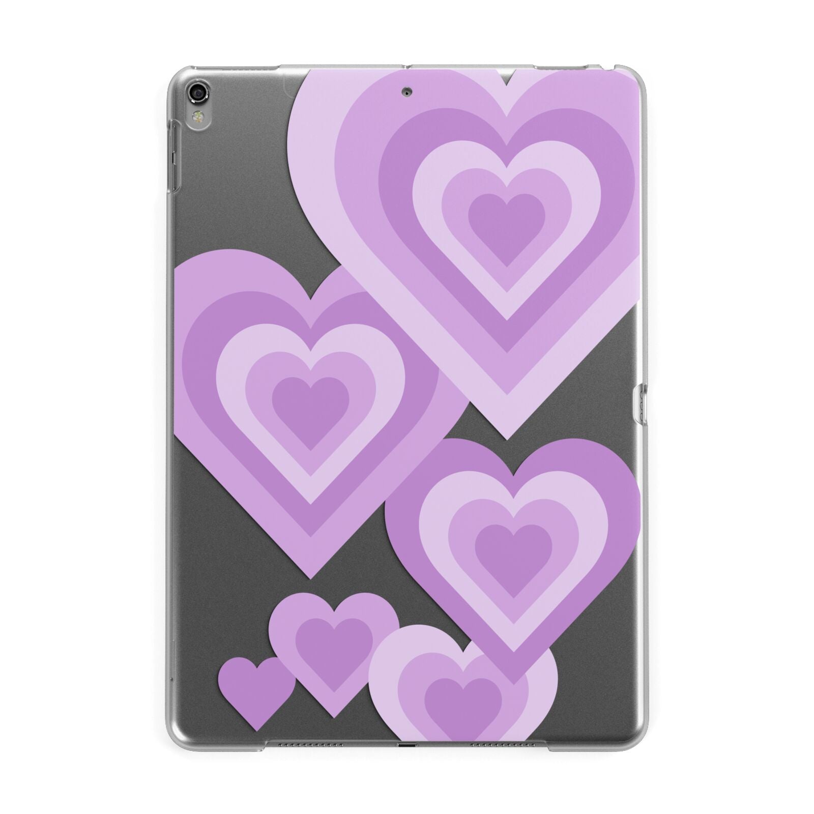 Multi Heart Apple iPad Grey Case