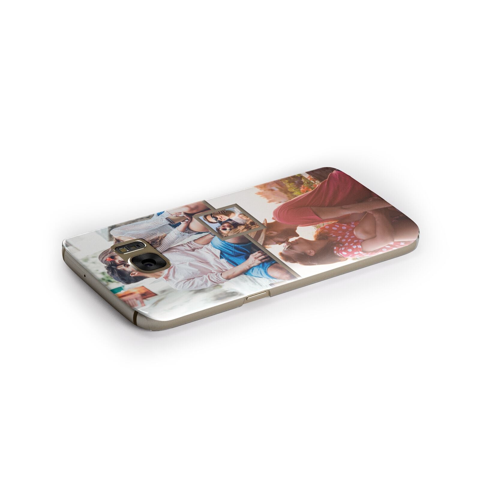 Multi Photo Square Collage Samsung Galaxy Case Side Close Up