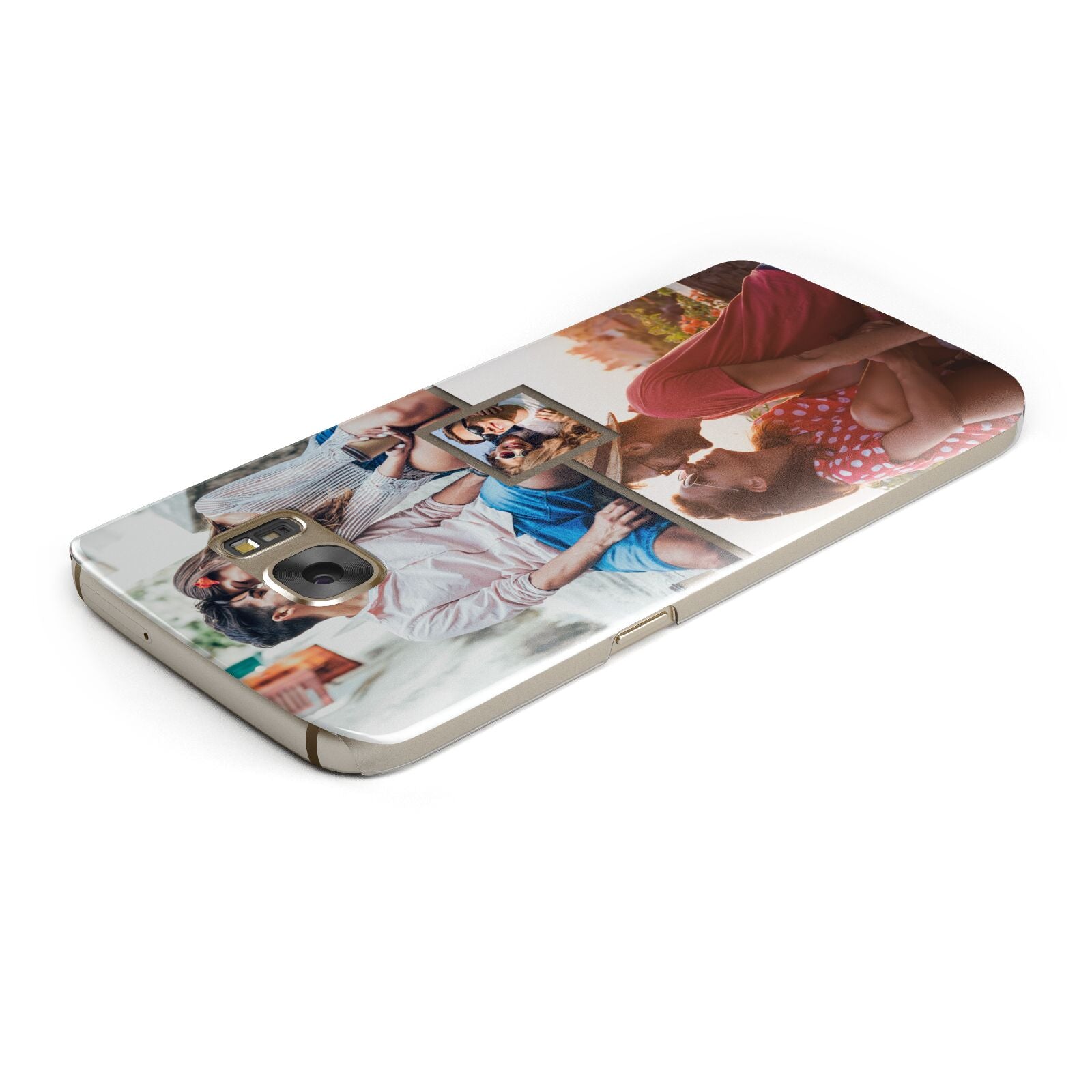 Multi Photo Square Collage Samsung Galaxy Case Top Cutout