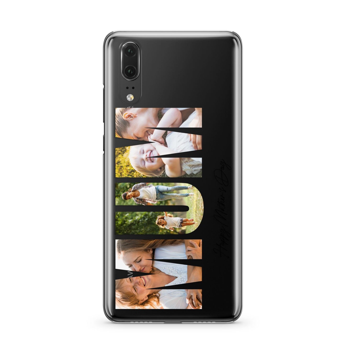 Mum Letters Photo Upload Huawei P20 Phone Case