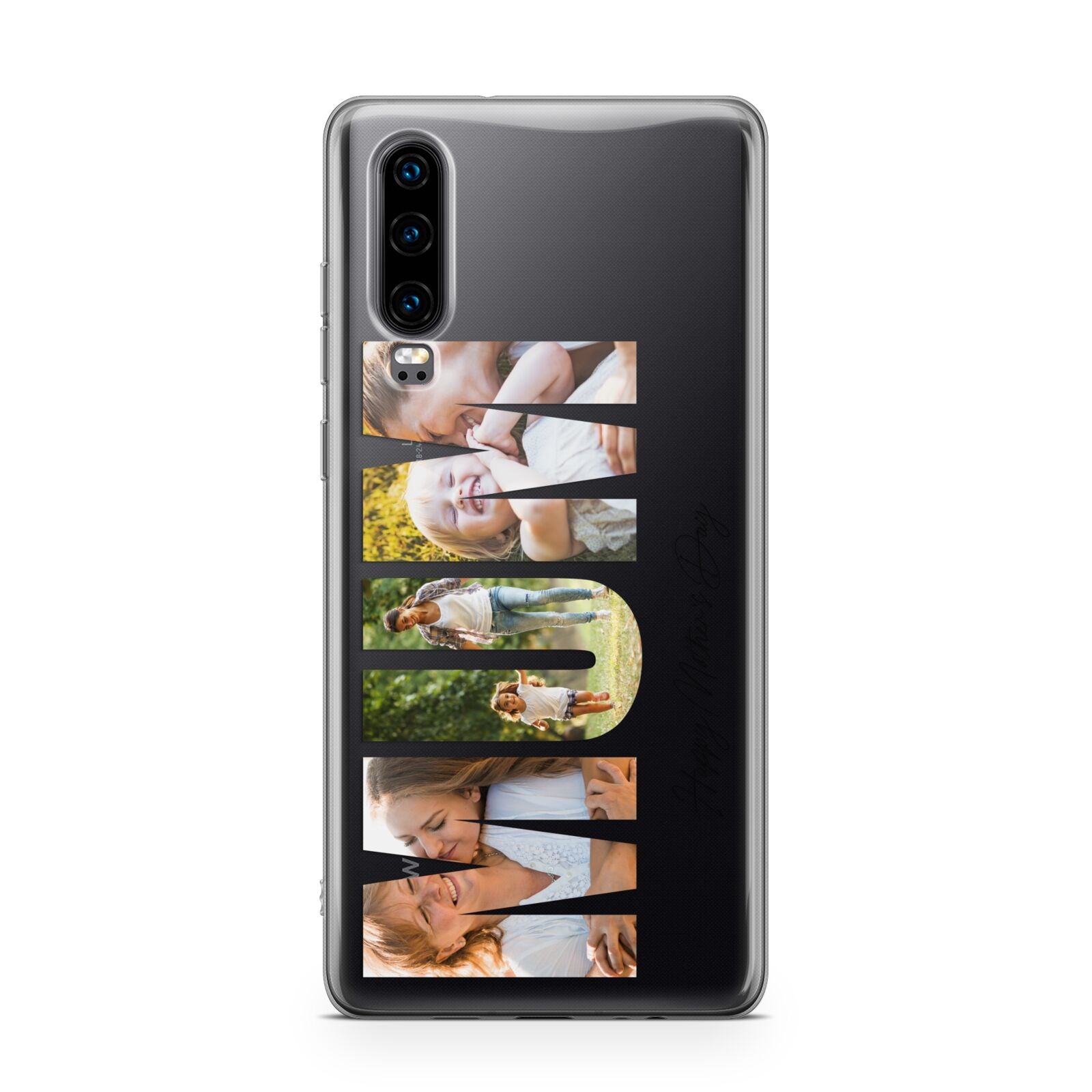 Mum Letters Photo Upload Huawei P30 Phone Case