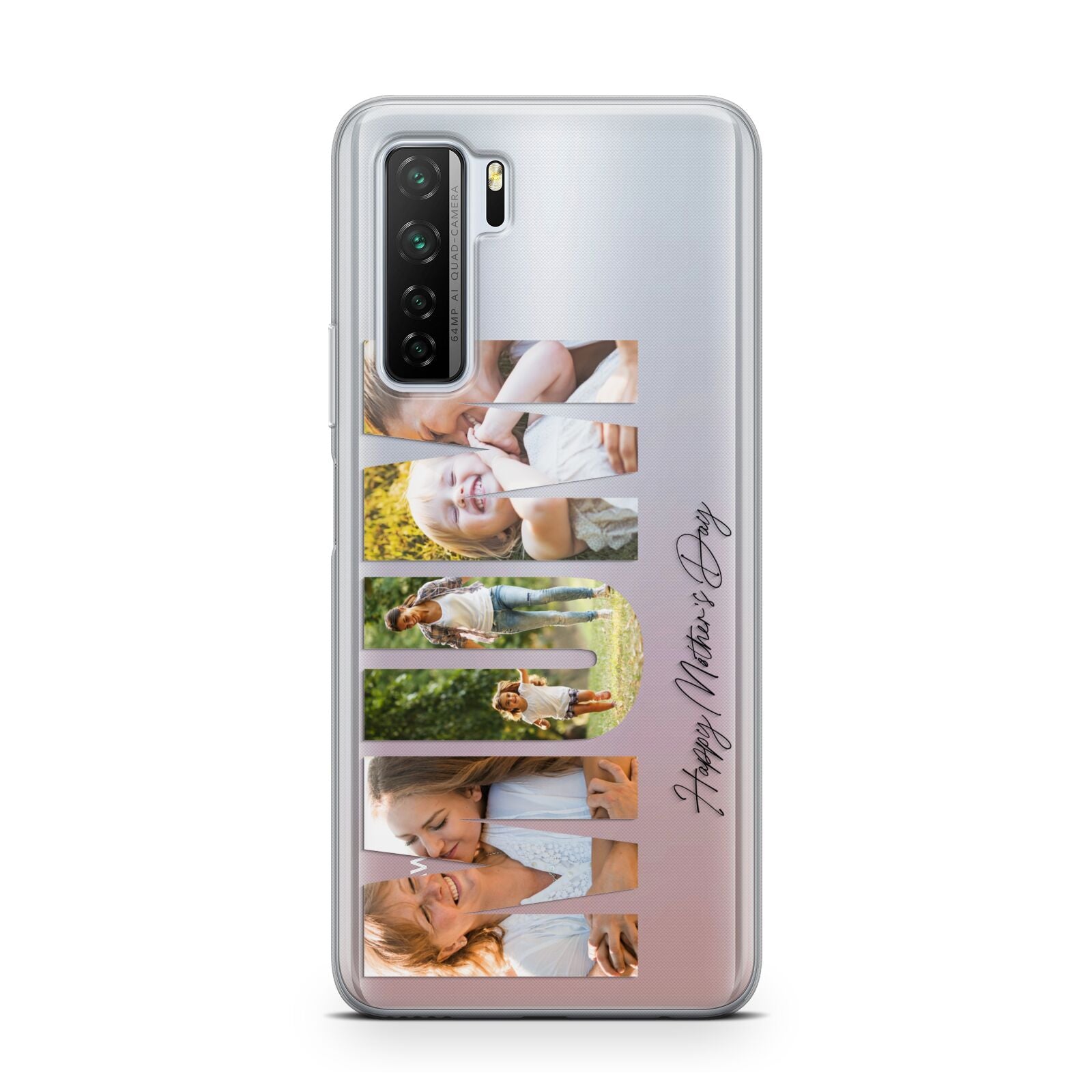 Mum Letters Photo Upload Huawei P40 Lite 5G Phone Case