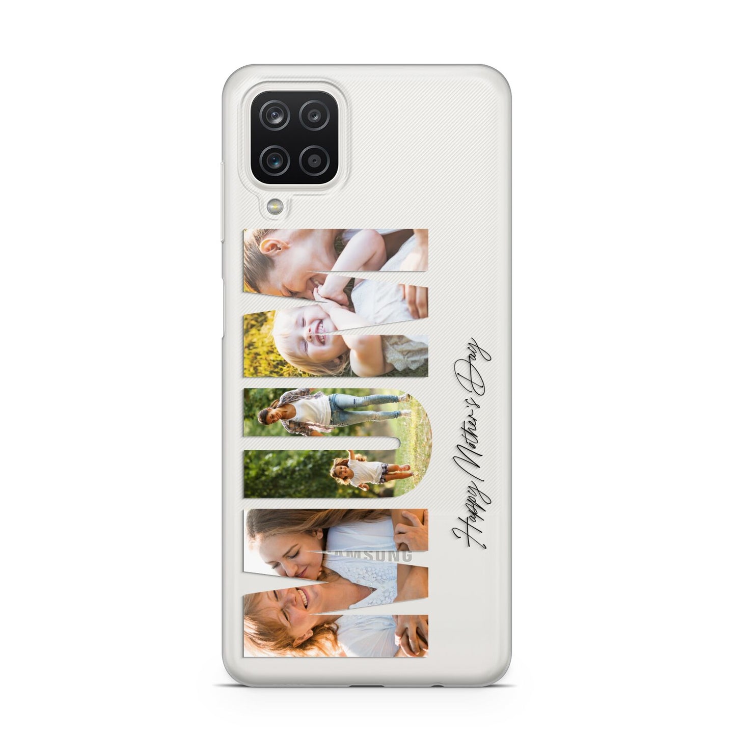 Mum Letters Photo Upload Samsung A12 Case