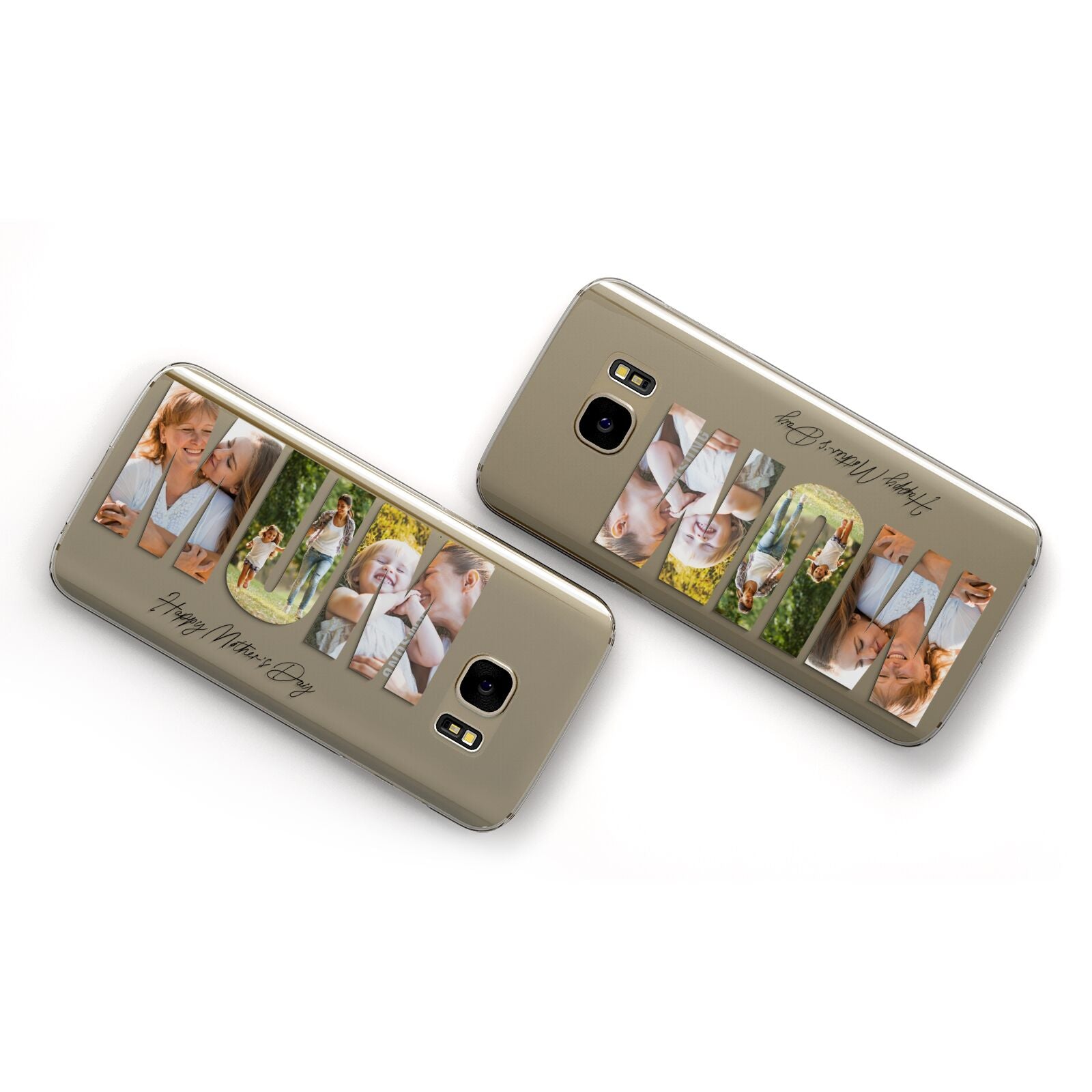 Mum Letters Photo Upload Samsung Galaxy Case Flat Overview