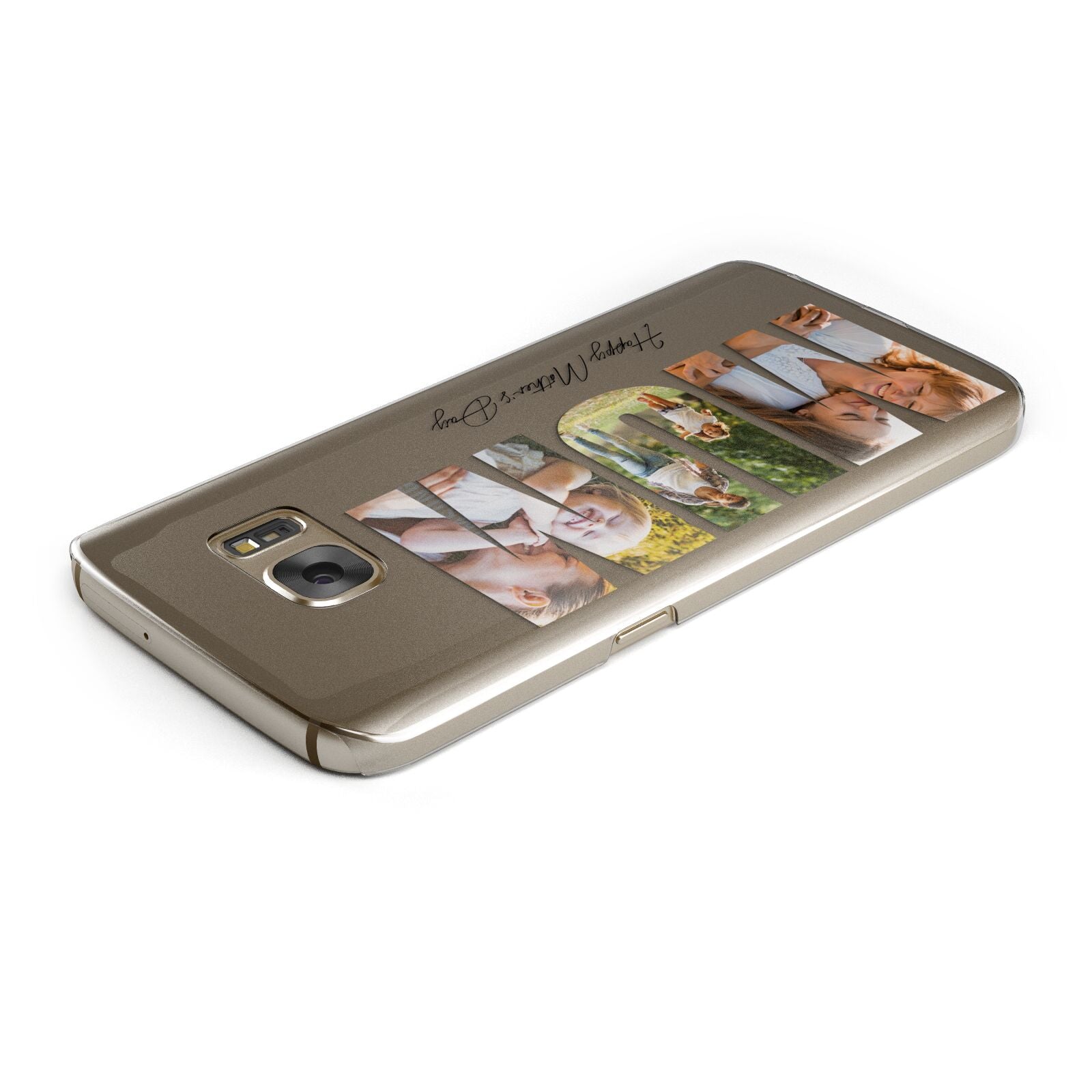 Mum Letters Photo Upload Samsung Galaxy Case Top Cutout