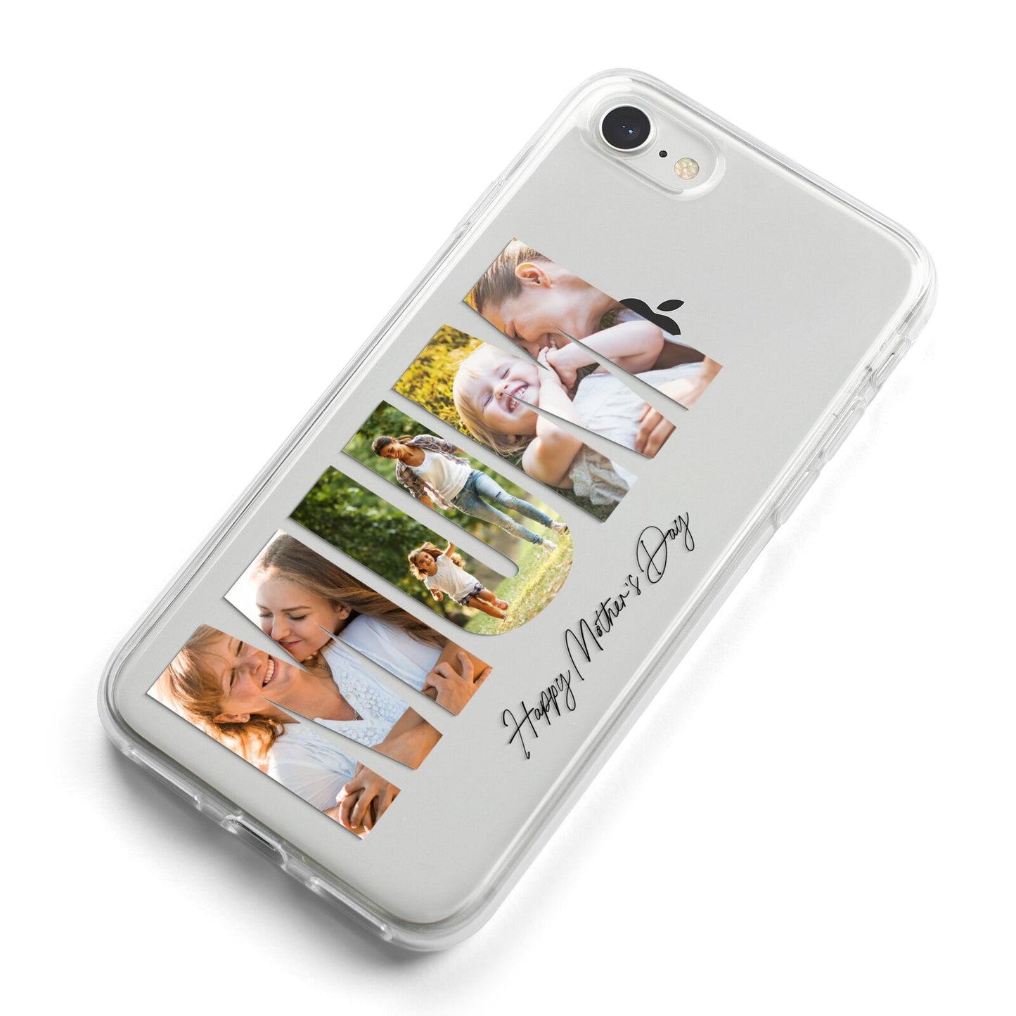 Mum Letters Photo Upload iPhone 8 Bumper Case on Silver iPhone Alternative Image