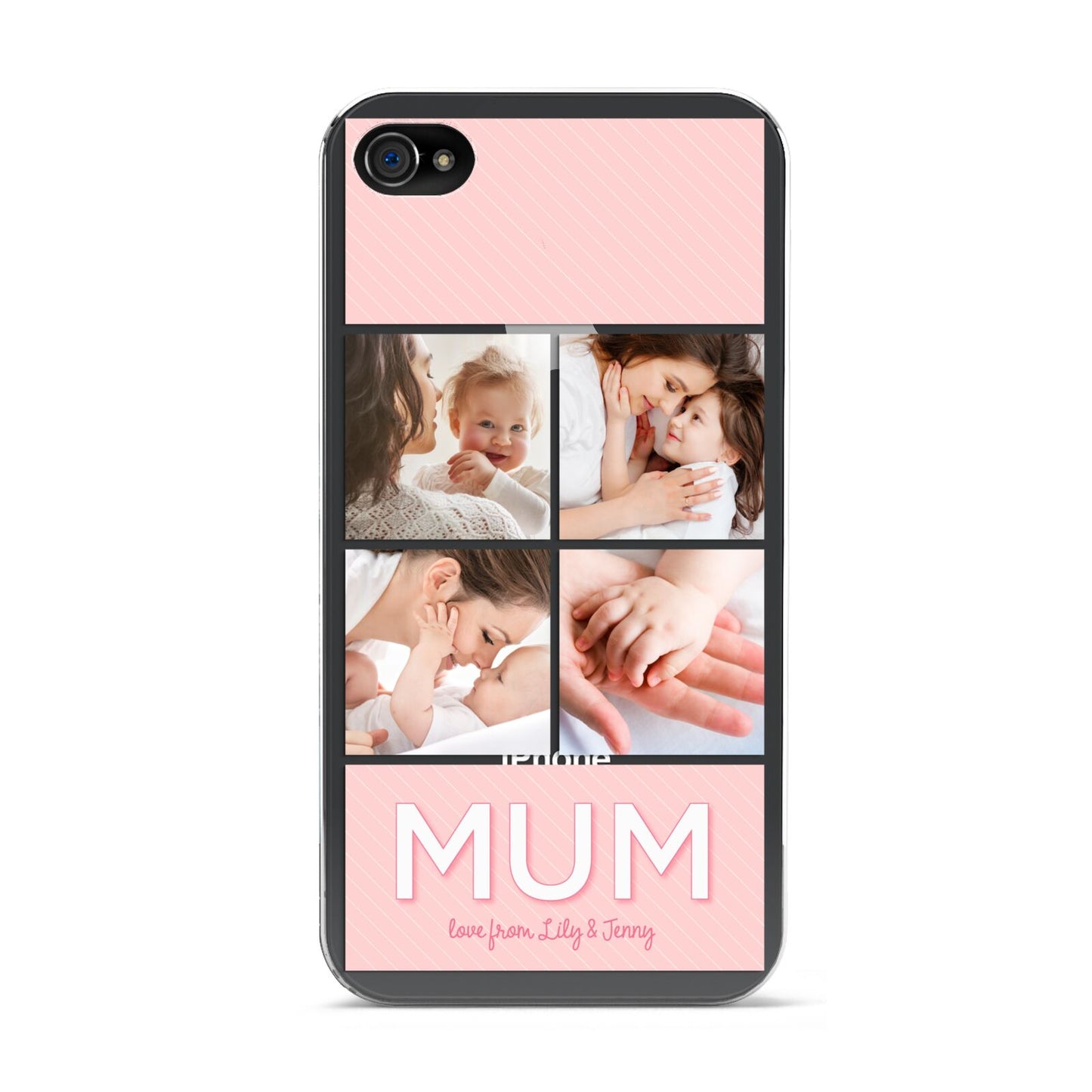 Mum Pink Mothers Day Multi Photo Apple iPhone 4s Case