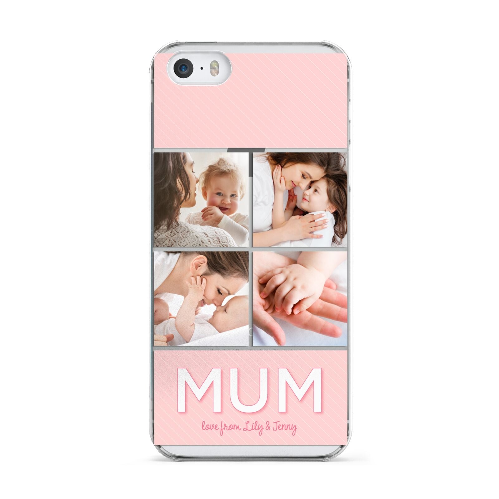 Mum Pink Mothers Day Multi Photo Apple iPhone 5 Case