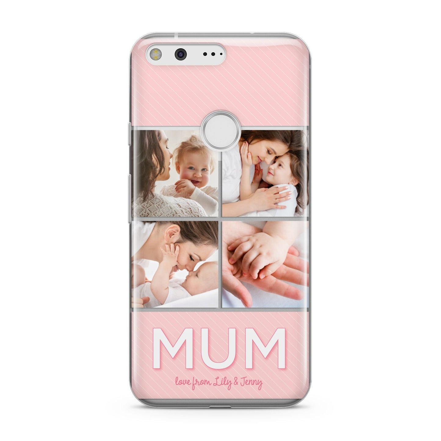 Mum Pink Mothers Day Multi Photo Google Pixel Case