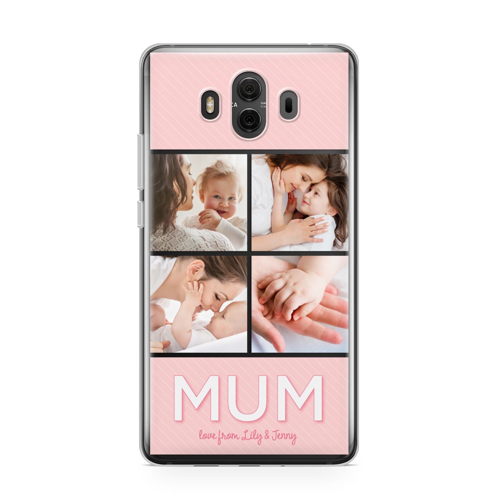 Mum Pink Mothers Day Multi Photo Huawei Mate 10 Protective Phone Case