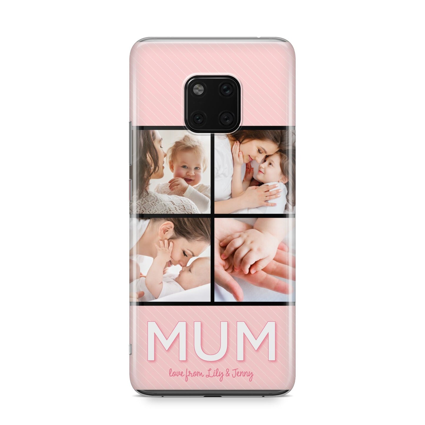 Mum Pink Mothers Day Multi Photo Huawei Mate 20 Pro Phone Case