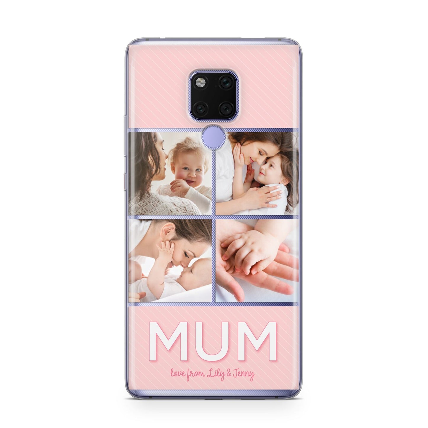 Mum Pink Mothers Day Multi Photo Huawei Mate 20X Phone Case