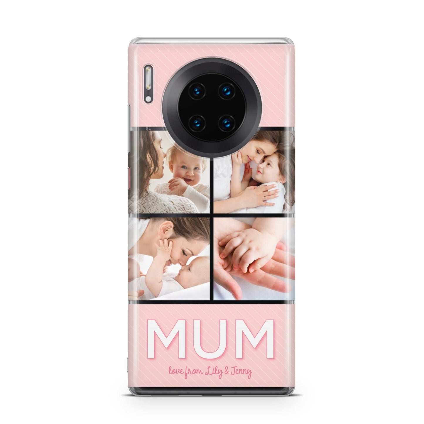 Mum Pink Mothers Day Multi Photo Huawei Mate 30 Pro Phone Case