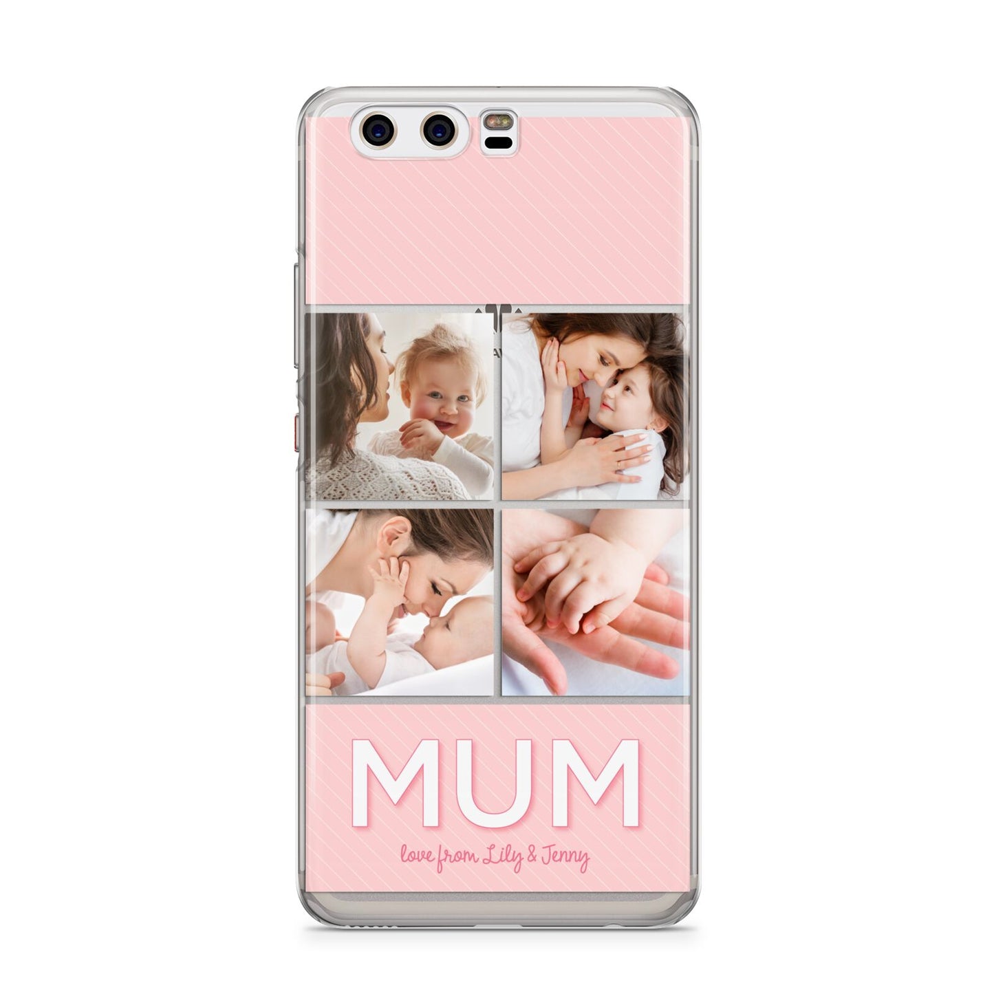 Mum Pink Mothers Day Multi Photo Huawei P10 Phone Case