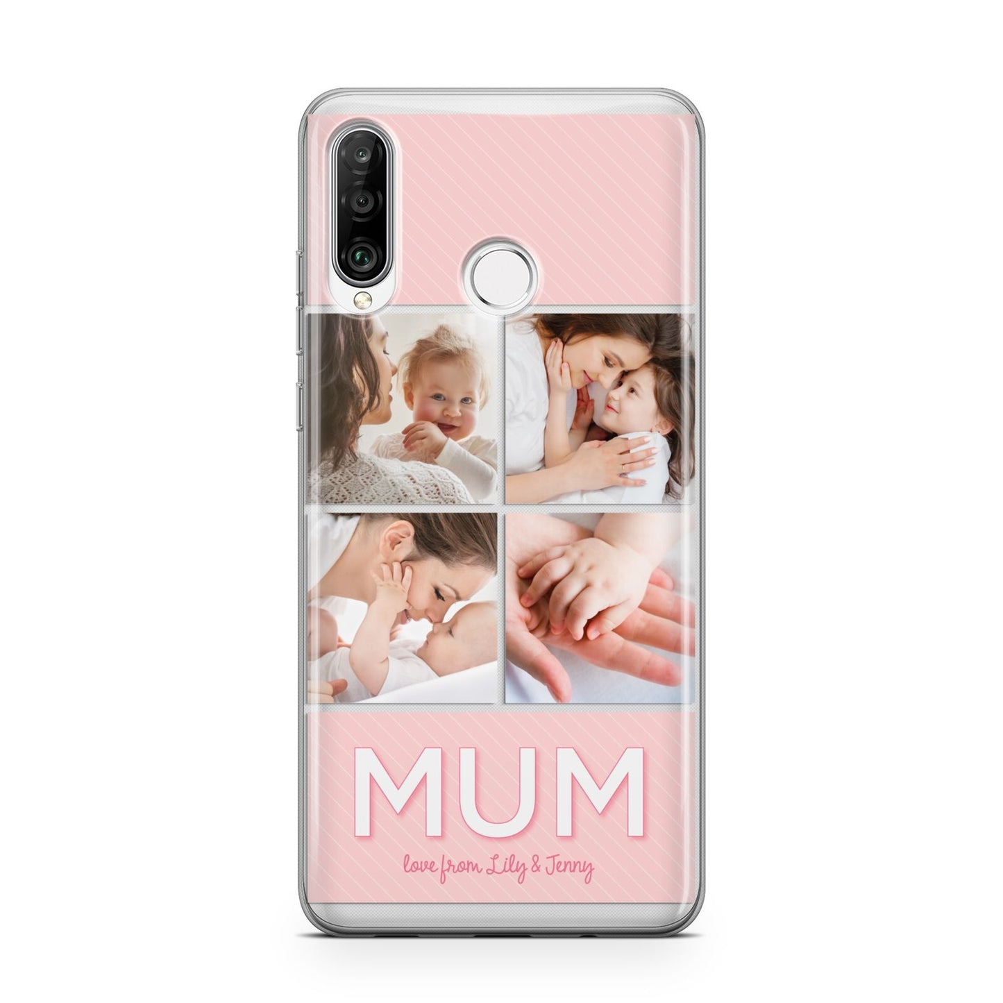 Mum Pink Mothers Day Multi Photo Huawei P30 Lite Phone Case