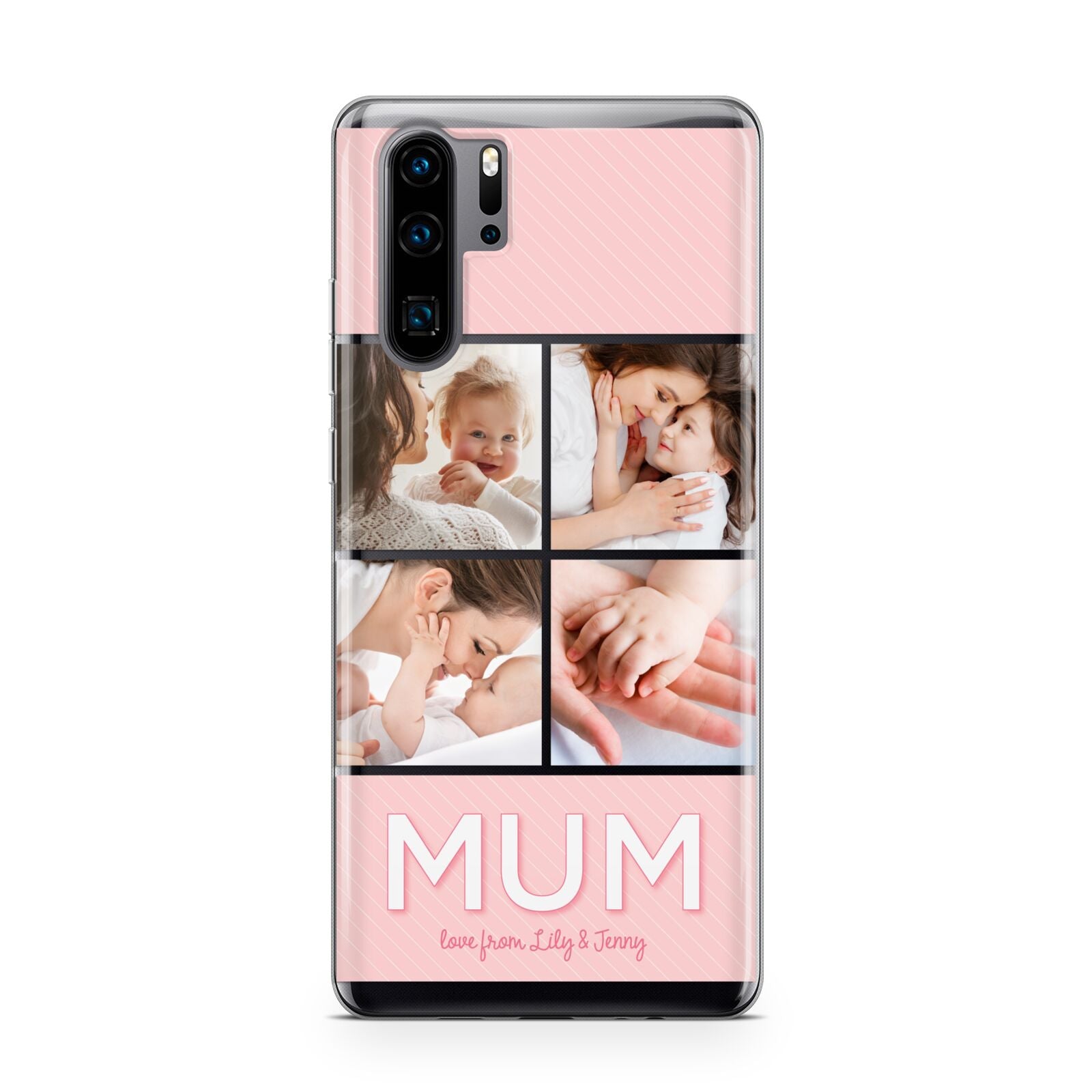 Mum Pink Mothers Day Multi Photo Huawei P30 Pro Phone Case