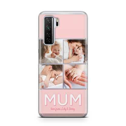 Mum Pink Mothers Day Multi Photo Huawei P40 Lite 5G Phone Case