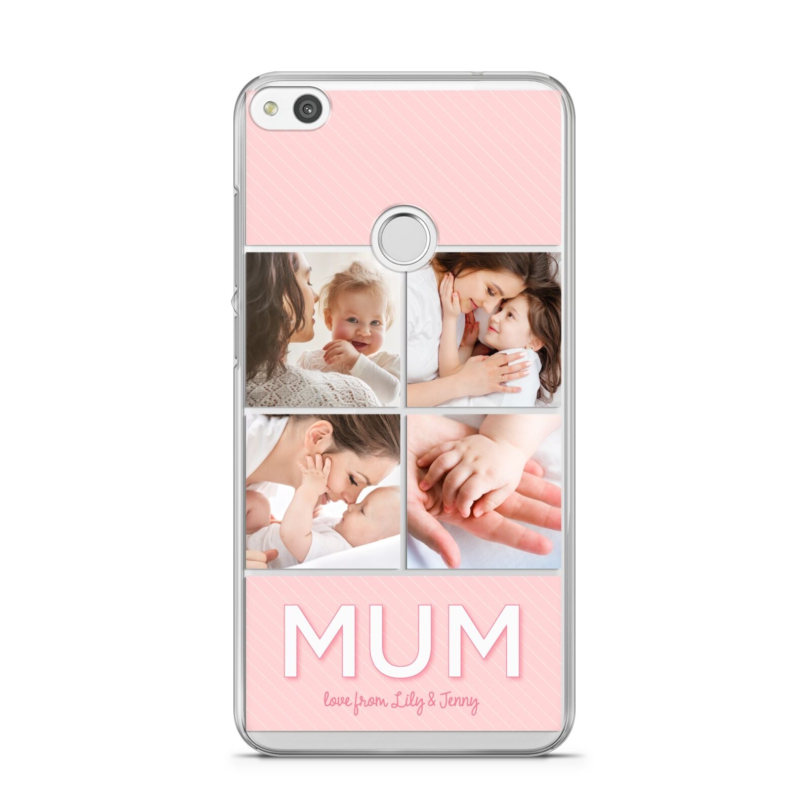 Mum Pink Mothers Day Multi Photo Huawei P8 Lite Case