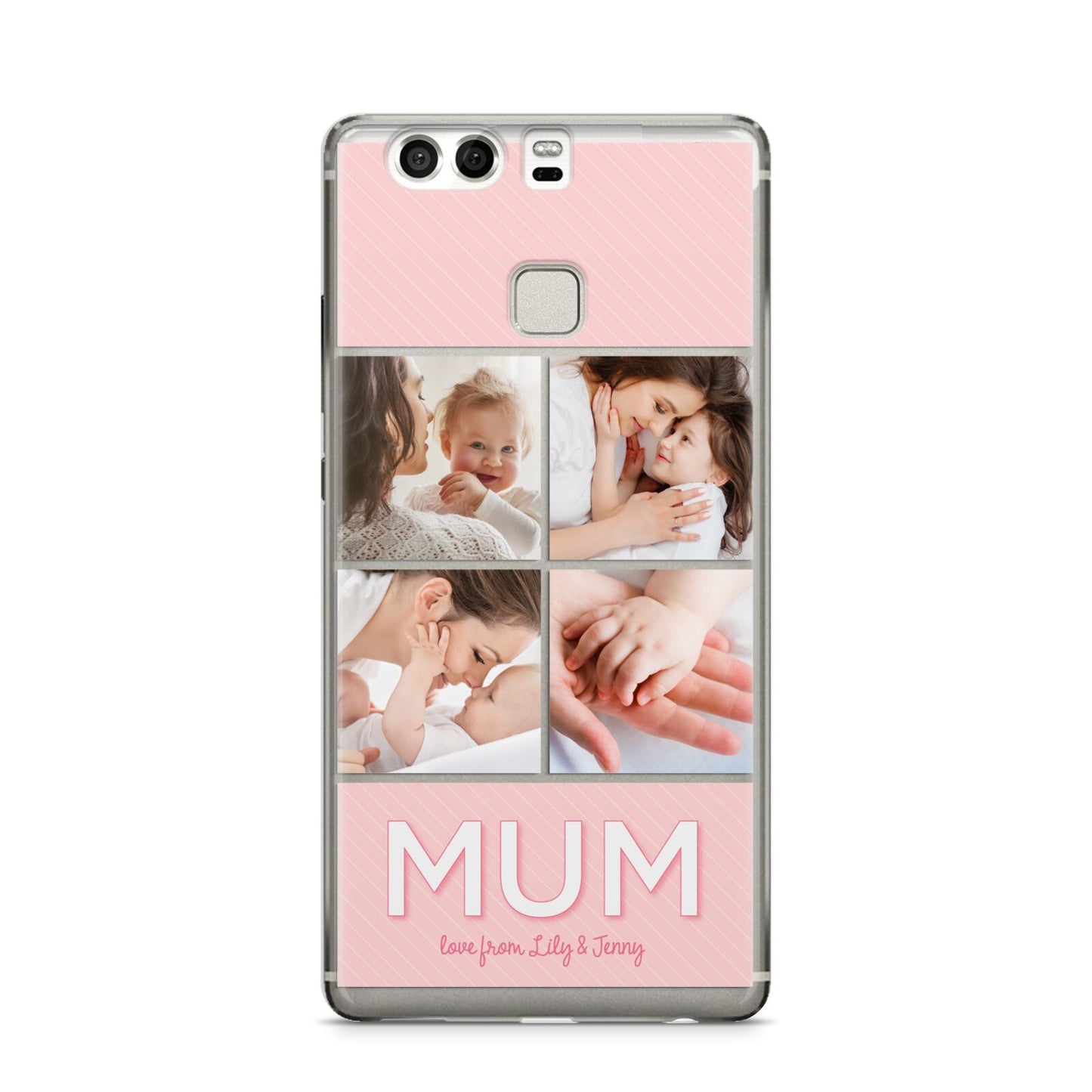 Mum Pink Mothers Day Multi Photo Huawei P9 Case