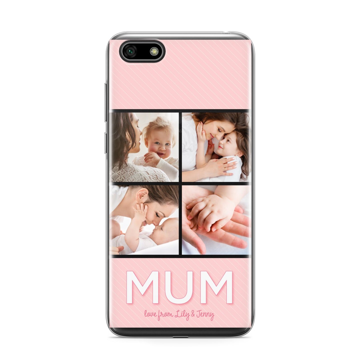 Mum Pink Mothers Day Multi Photo Huawei Y5 Prime 2018 Phone Case