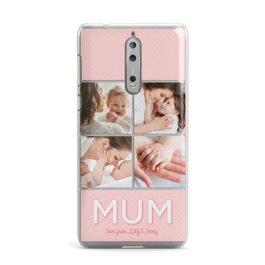 Mum Pink Mothers Day Multi Photo Nokia Case